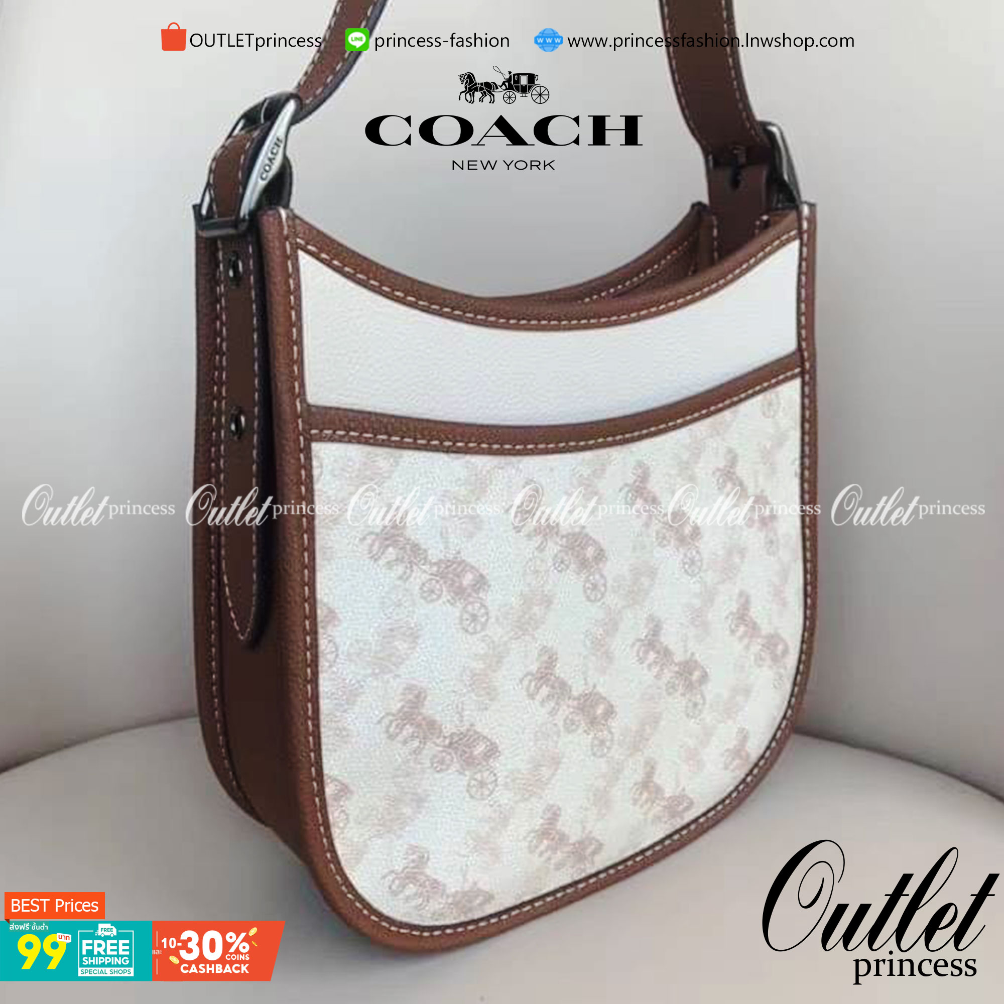 Coach Emery Crossbody 21 With Horse And Carriage Print 89142 พร้อมส่งที่ไทย