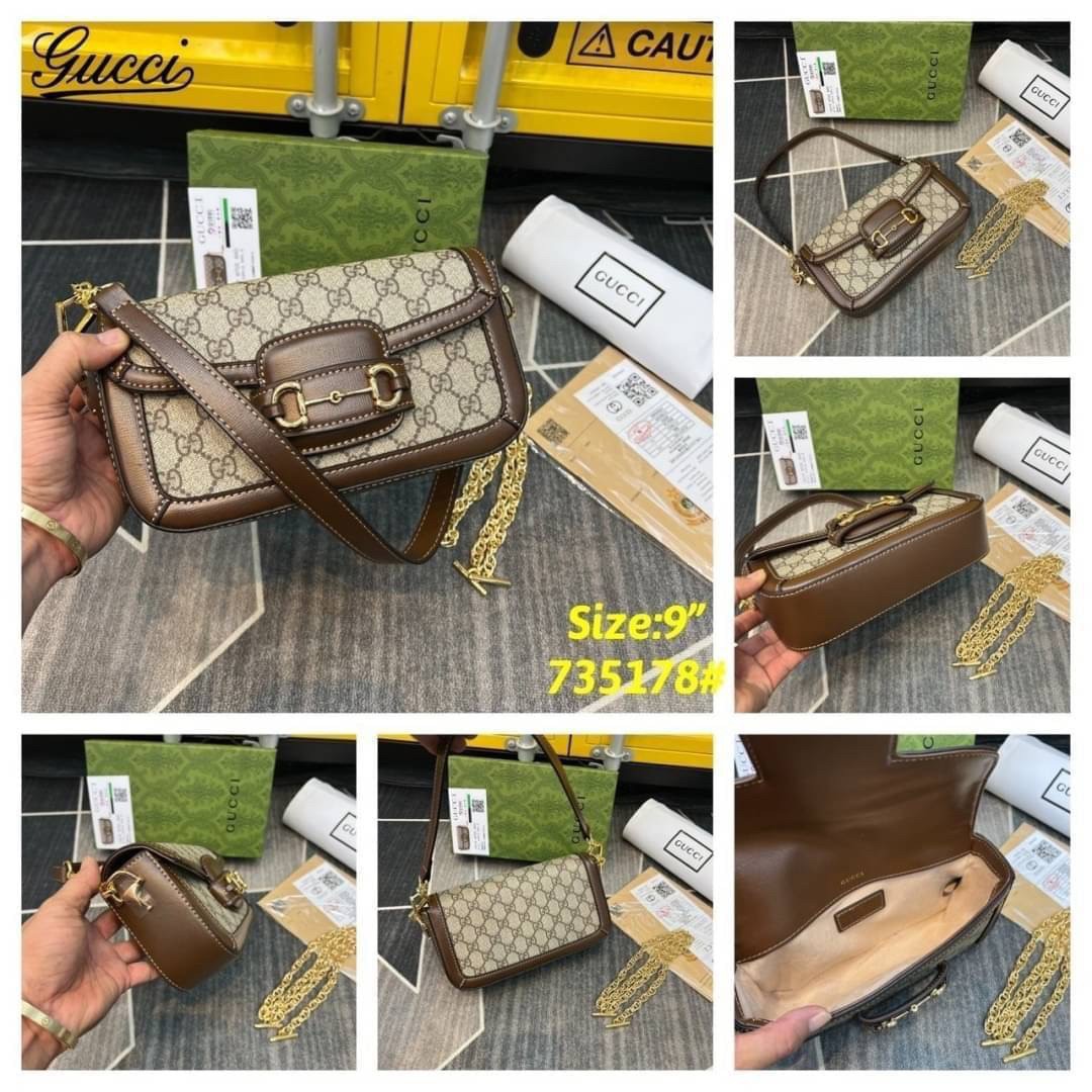 GUCCI Horsebit 1955 shoulder bag ภาพถ่ายจากงานขายจริง ใช้งานต่างประเทศได้