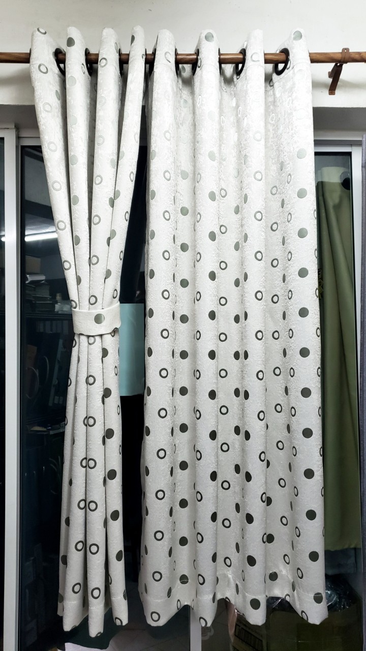 ผ้าม่านUVก.130* ส.180 ซม./ผืน กันแสง 80-85% รุ่นบิวตี้ สีเทาเขียว