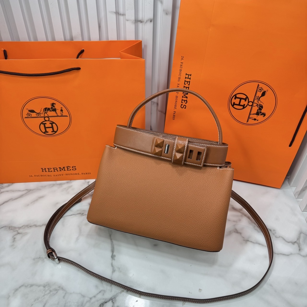ORI หนังแท้ | Hermes Medor Bag กระเป๋าสะพายดีไซน์ใหม่ แบรนด์หรูระดับไฮคลาส หรูหรา ลัคชู