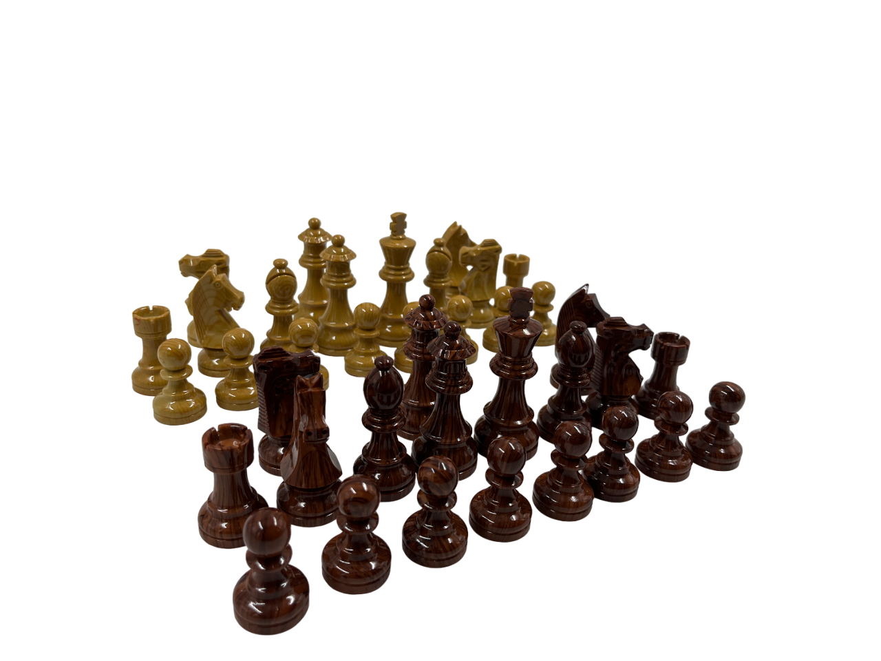 ตัวหมากรุกสากล German Knight ไม้Rose wood เคลือบผิวอะคริลิก