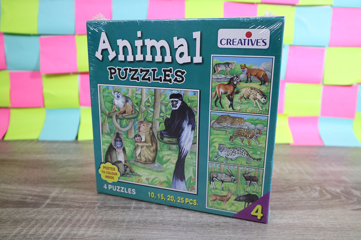 จิ๊กซอสัตว์ 10,15,20,25 ชิ้น(Animal Puzzles 4)
