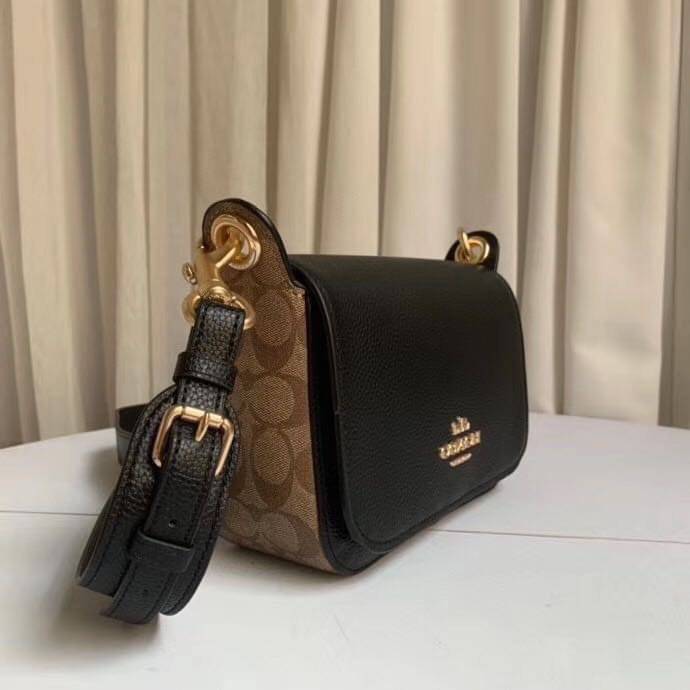 COACH SMALL JES MESSENGER WITH SIGNATURE CANVAS STRAP