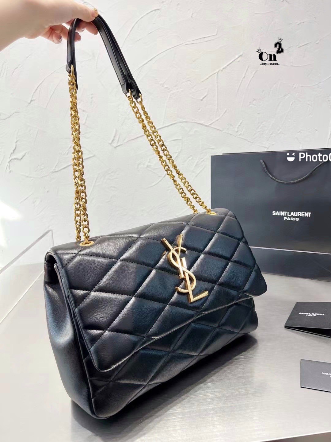YSL JAMIE MEDIUM CHAIN BAG กระเป๋าสะพาย งานหนังสวยสมการรอคอยใครเล็งใบนี้มาแล้วน้า มาพร้อมสายโซ่สีทองเพิ่มความหรูขับผิว