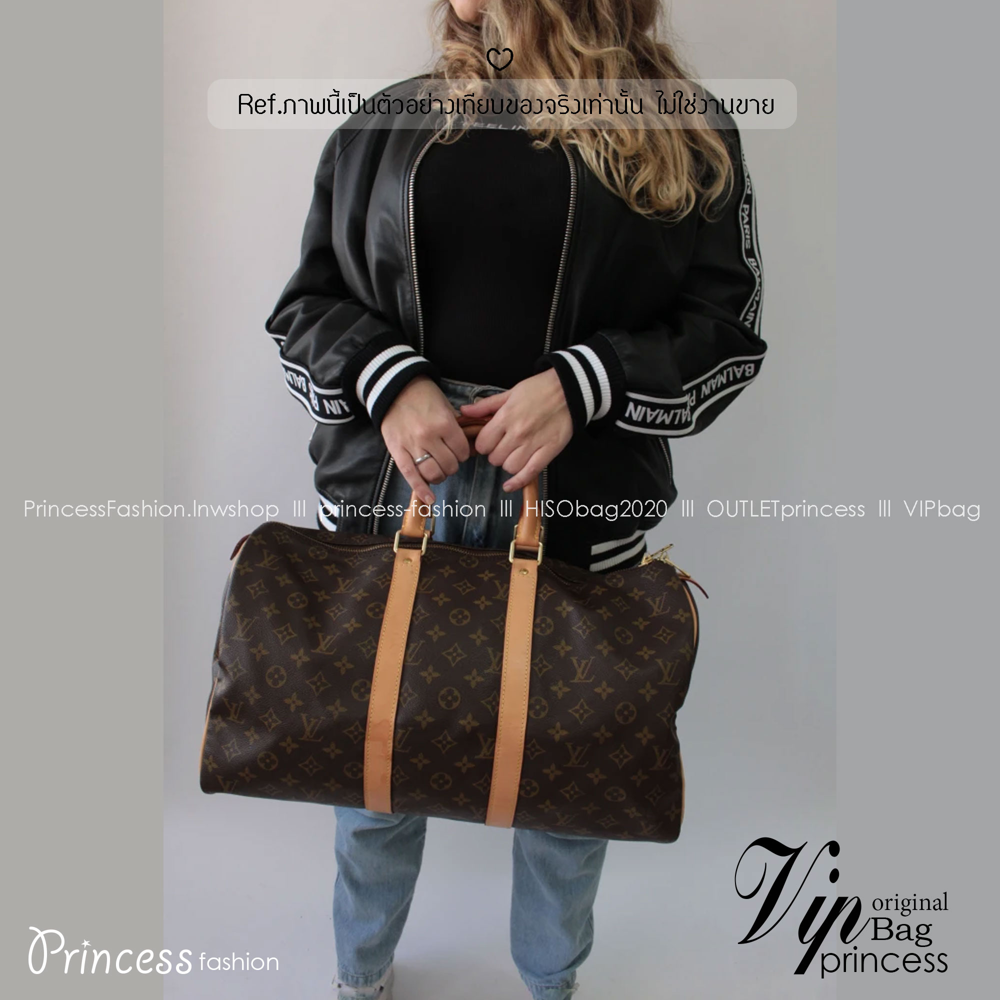 LV Keepall Bandoulière 45 Monogram Canvas กระเป๋าเดินทางสุดคลาสสิค ไอเท็มที่จะทำให้การเดินทางไม่ธรรมดาอีกต่อไป ด้วยดีเทลความเป็นเอกลักษณ์ พิมพ์ลายโมโนแกรมคมชัด ดีไซน์เรียบหรู