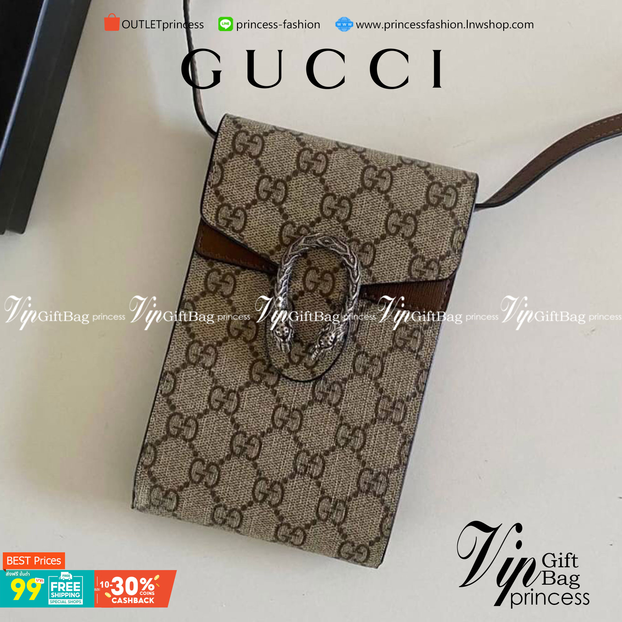 VIP GIFT 】GUCCI Dionysus mini phone bag พร้อมส่ง จัดมาให้แล้วนะจ๊ะ ใครหาอยู่มาทางนี้ได้เลย กระเป๋าใส่โทรศัพท์ ใส่กระเป๋าสตางค์ ใส่ลิปสติก ขนาดmini น่ารักมาก ด้วยความคลาสสิคเข้ากับรูปทรงที่ทันสมัย ไม่มีไม่ได้แล้วจร้า