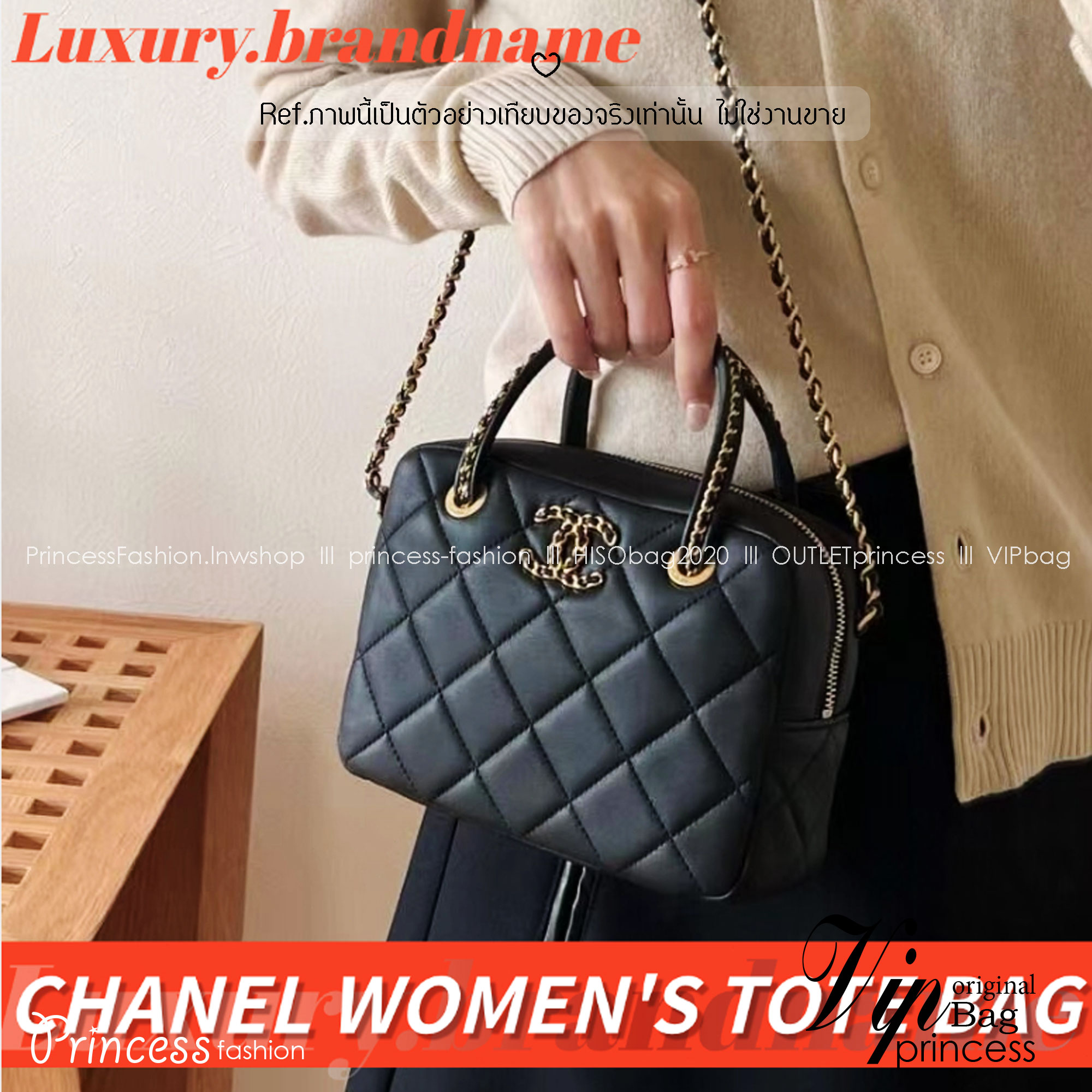 Chanel 25C Mini Bowling Bag กระเป๋าสะพายดีไซน์สุดเรียบหรูทรงโบลิ่ง อะไหล่สีทองสวยหรู ขนาดกำลังสวย รูปทรงคลาสสิคใช้งานได้สะดวก ภายในเป็นช่องโล่ง ใส่ของจุกจิก หรือสิ่งจำเป็นได้