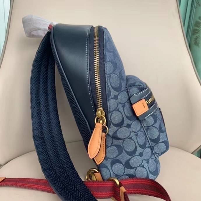 Coach Academy Pack In Signature Chambray