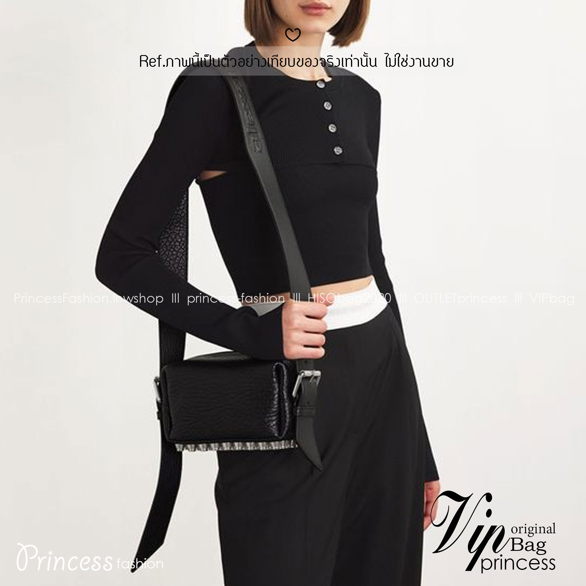 Alexander Wang Small Ricco Pebbled Bag / Ricco Bag กระเป๋าสุดเท่แฝงความหรูดูรวยต้องแบรนด์นี้เลยค่ะ งานหนังสวยดีไซส์ทันสมัย เกรดออริ 1:1