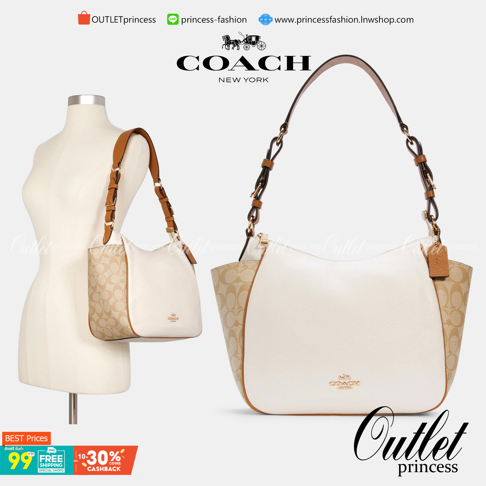 สินค้าออกใหม่ พร้อมคอลเลคชั่นสีใหม่ล่าสุดค่ะ! COACH RORI SHOULDER BAG ((C2855)) พร้อมส่งที่ไทย สวยก่อนใครแน่นอนค่ะ! กระเป๋าสะพายไหล่ หนังแท้ชั้นดีที่สุด หนังนิ่ม ทรงสวย หลงรักแน่นอนค่ะ