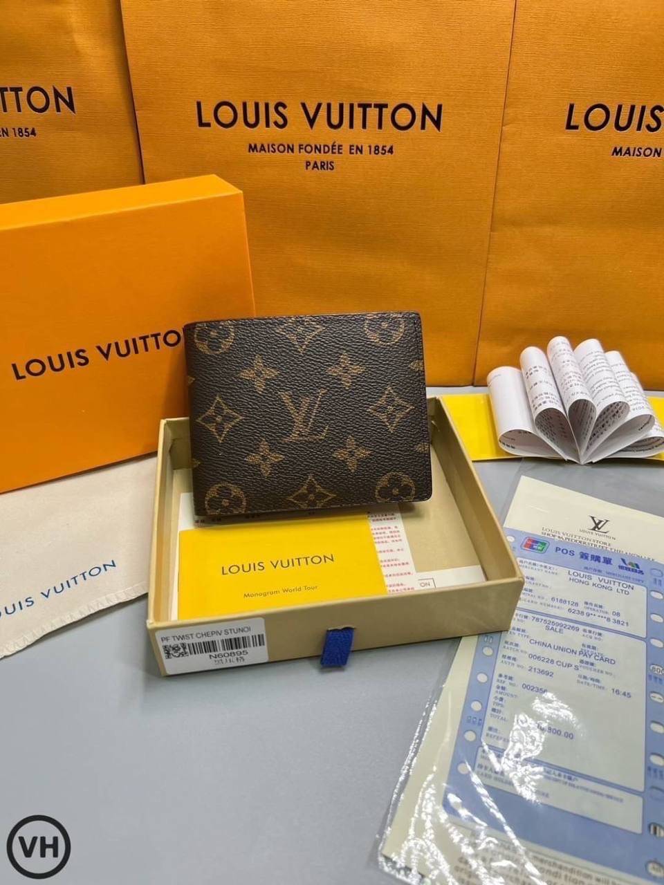 ORI หนังแท้ | LV Multiple Wallet / LV Short Wallet / LV Amerigo Wallet กระเป๋าสตางค์ใบสั้น กระเป๋าสตางค์ผู้ชาย