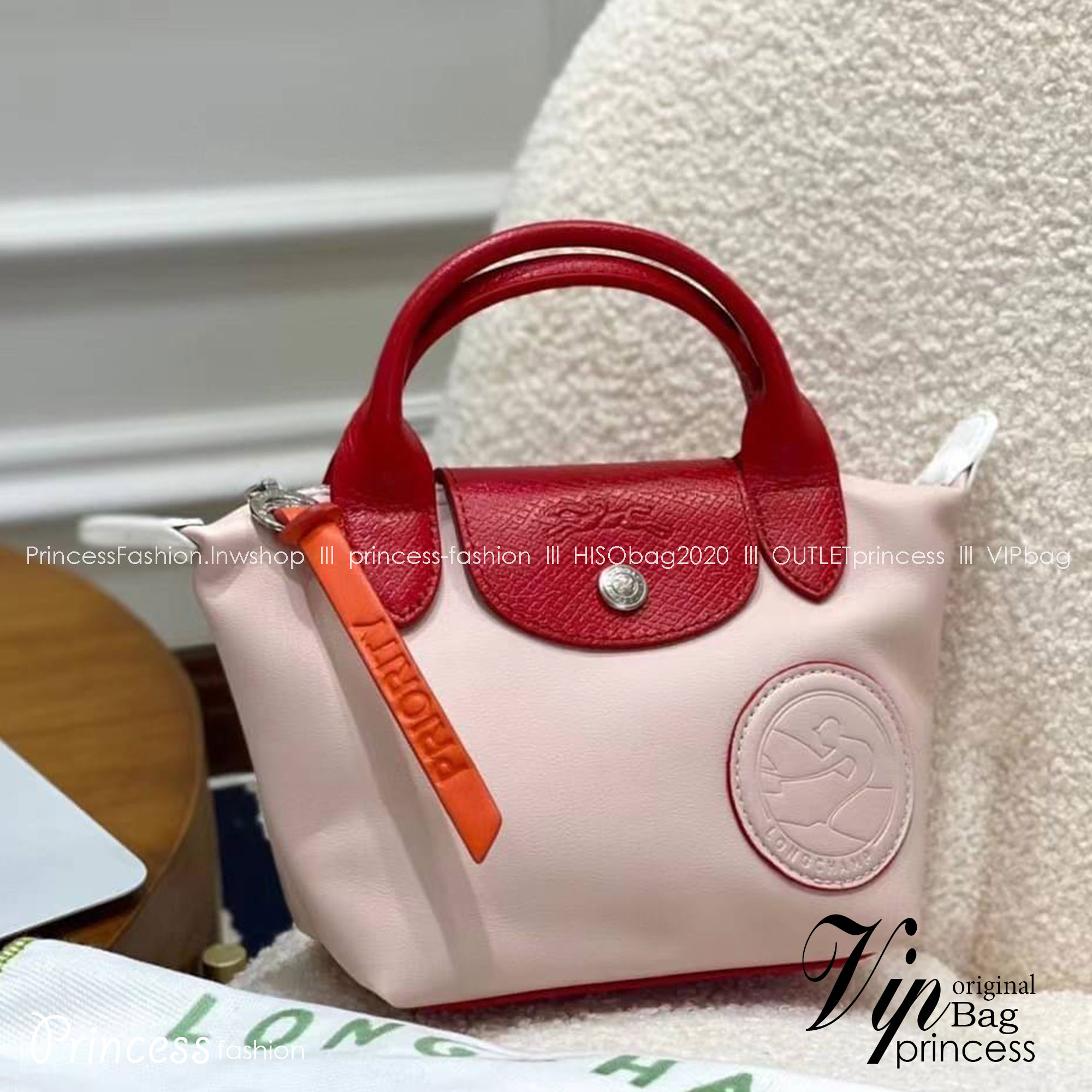 LONGCHAMP TOTE 2WAY BAG LE PLIAGE EXTRA L1500 พร้อมส่งที่ไทย กระเป๋าไซส์มินิ สีหวานละมุน ฟรีผ้าพันหู **สินค้าเกรดออริจินอล 1:1 สลับแท้ ใช้งานต่างประเทศได้
