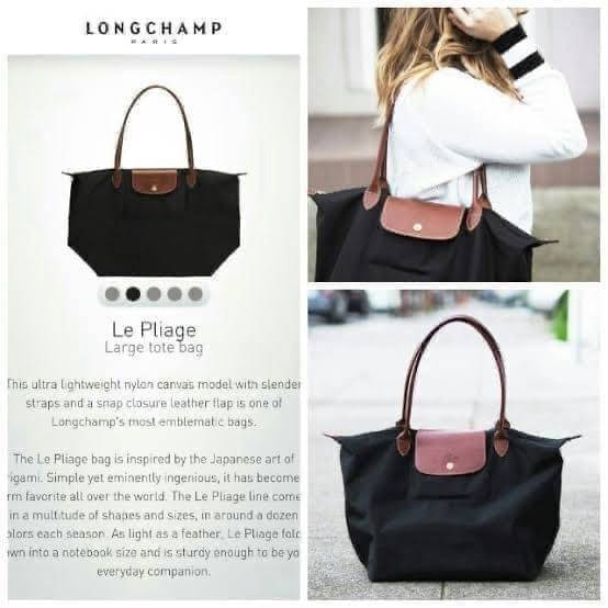 LONGCHAMP LE PLIAGE ORIGINAL SHOULDER BAG L (หูยาว ฝาน้ำตาล) กระเป๋าสะพายไหล่ รุ่น Original มีเอกลักษณ์อันโดดเด่นของรุ่นไอคอนนิค