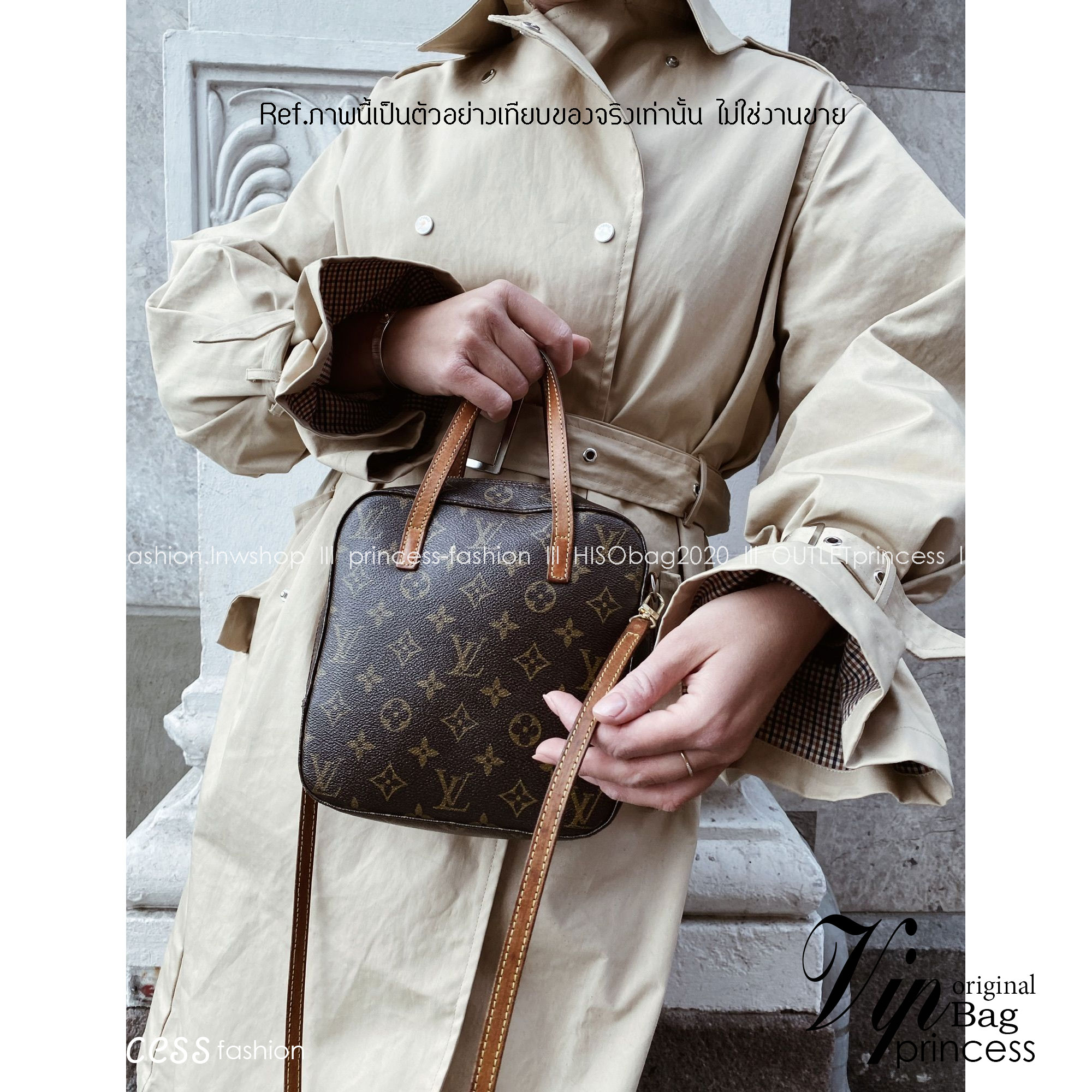 LV Spontini Tote Bag กระเป๋าทรงโท้ทวินเทจ รุ่นตามหาที่หายากมากๆ พร้อมส่งแล้ววันนี้ รีบจับจองน้าา งานพิมพ์ลายโมโนแกรมคมชัด ซิปรอบ หูจับในตัวพร้อมสายสะพายยาว ภายในโล่งกว้าง สวยคลาสสิก