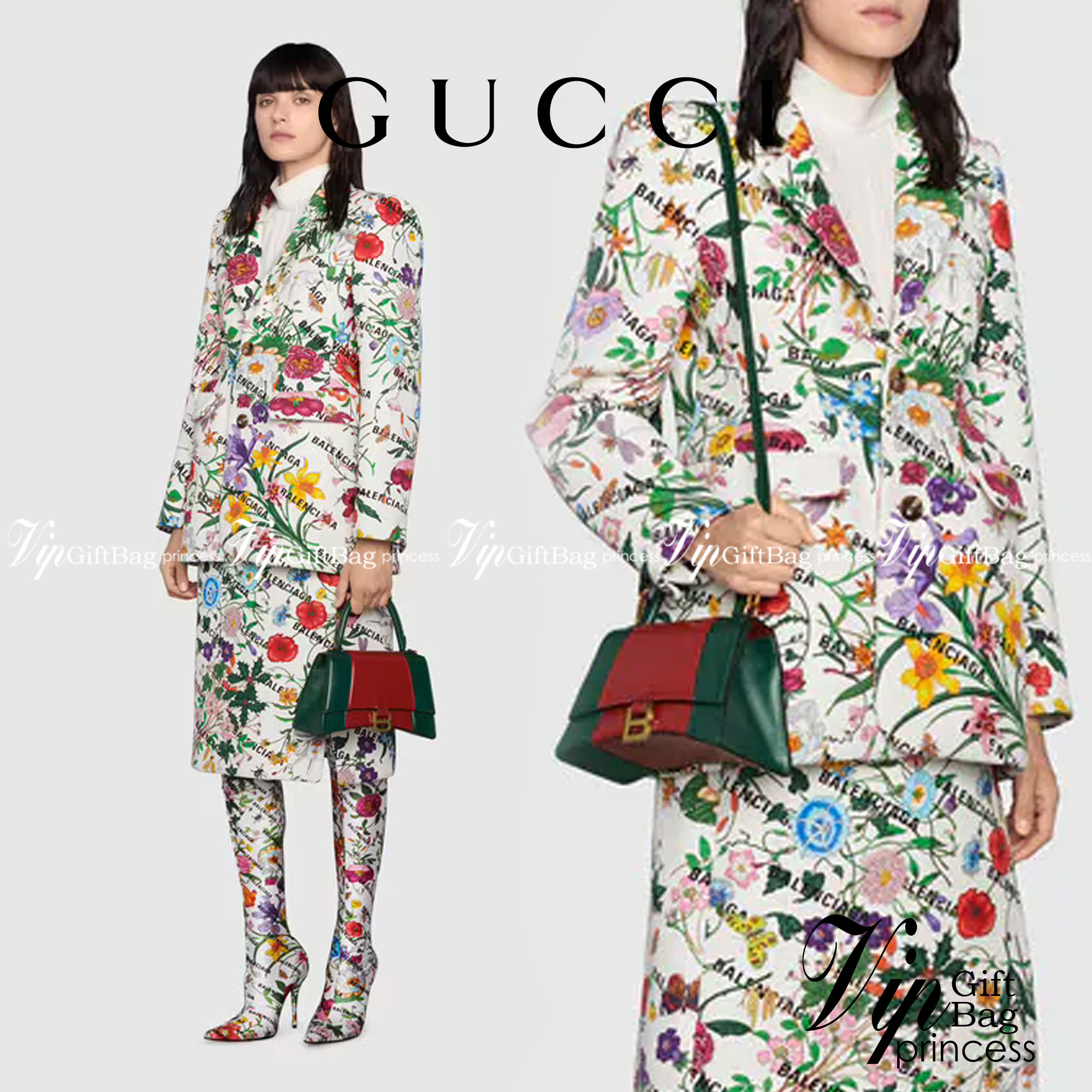 หนังแท้ GUCCI X BALENCIAGA THE HACKER PROJECT SMALL HOURGLASS (RED/GREEN) การสร้างสรรค์ที่มีเอกลักษณ์เฉพาะตัว โทนสีโดดเด่น แดง/เขียว วัสดุหนังแท้ทั้งใบ เกรดเทพออริจินอล ตอบโจทย์ได้ทุกลุค ทุกไลฟ์สไตล์ ใช้งานได้ง่ายคล่องตัว ภาพสินค้าถ่ายจากงานขายจริง ใช้งาน
