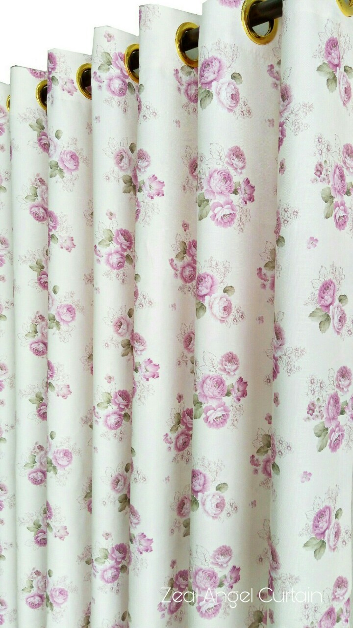ผ้าม่านประตูใหญ่ รุ่นวินเทจ(Vintage) สีม่วง no.04 ก.270*ส.230ซม./ผืน