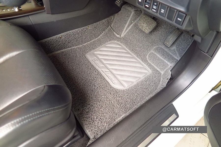 พรมดักฝุ่นไวนิลรีดขอบ NISSAN TEANA L33 (ปี2013-19) พรมดักฝุ่นในรถ สีเทา เกรดA เข้ารูป ตรงรุ่นรถ เต็มคัน