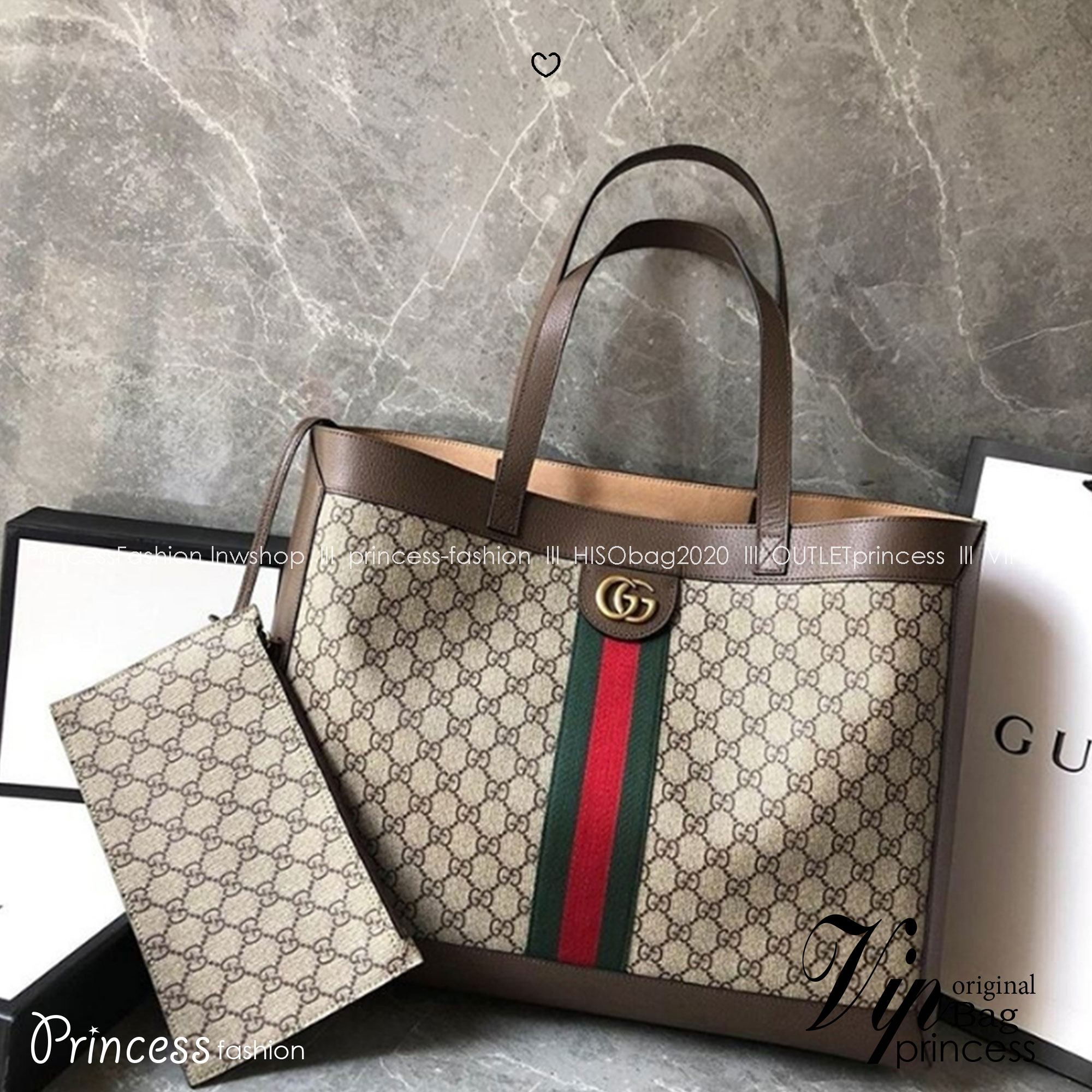 GUCCI Soft GG Supreme Ophidia Tote Bag กระเป๋าถือสะพายไหล่ทรง shopping ขนาดใหญ่จุใจคุ้มสุดๆ!! ดีไซน์เรียบง่ายสุดคลาสสิค โดดเด่นด้วยแถบผ้าสีแดงเขียวสวยเด่นเป็นเอกลักษณ์
