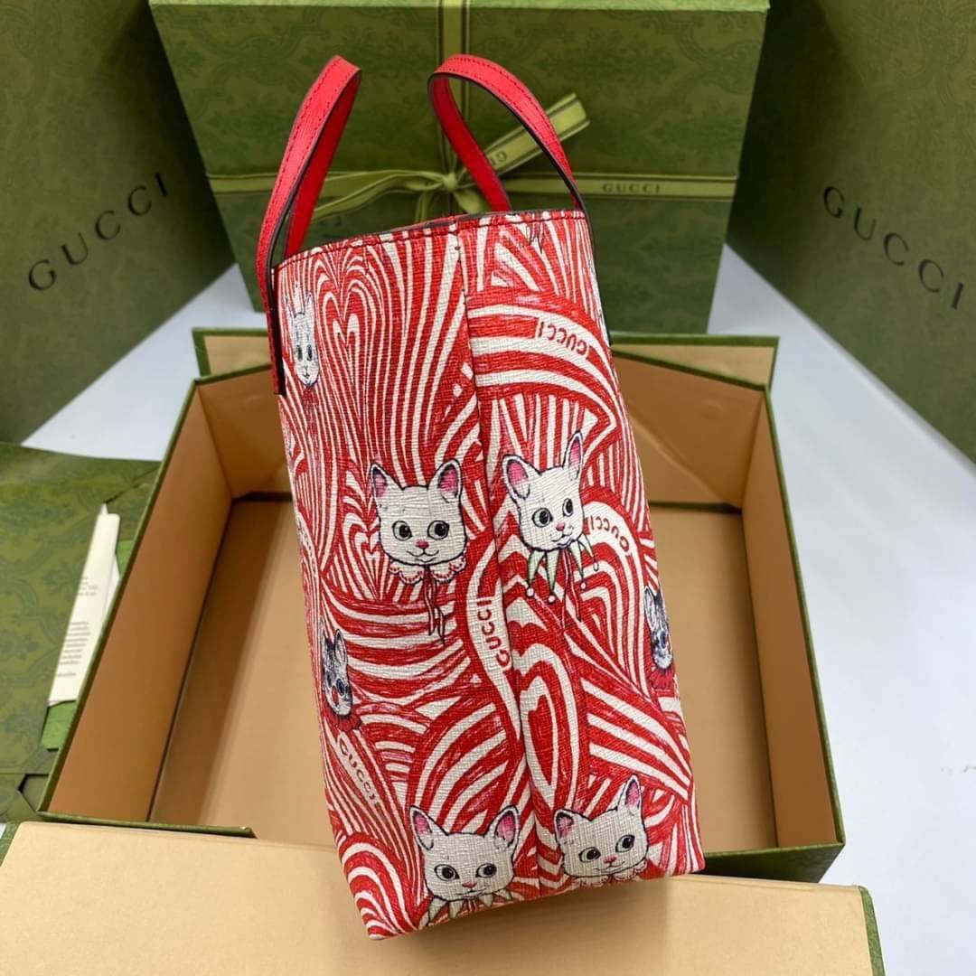 VIP 】Animal-Friendly Gucci Kid Tote Bag งานหนังแท้ทรงตั้งสวย ขนาดกะทัดรัด จุของได้เยอะ ใช้ได้ทั้งเด็กและผู้ใหญ่ น่ารักมากค่ะ **รุ่นขายดีตลอดกาล**