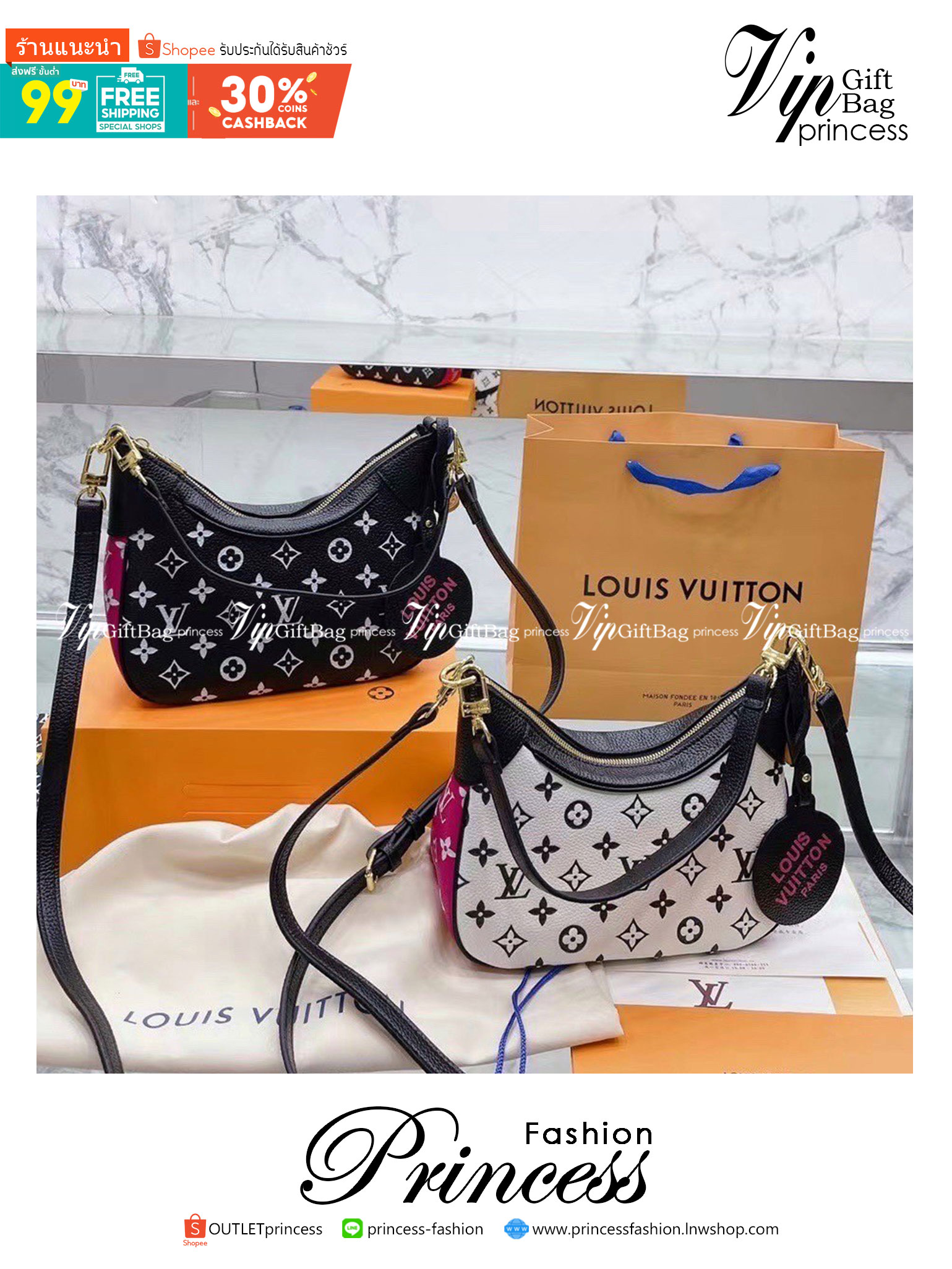 LV Replica Bagatelle BB Leather Hobo Bag / LV Bagatelle BB bag กระเป๋าสะพายสุดหรู มาใหม่ชนช้อปค่า ใบเล็กซิปบน หนังลายโมโนแกรม งานสวยเป๊ะที่สุดเป๊ะทุกมุม ปั้มทุกจุด ใช้ได้ Everyday Look เลยค่า ดีไซน์ทรงคลาสสิค มาพร้อมสายสะพายยาวงานจริงสวยทุกมุมเป๊ะปังมากค่