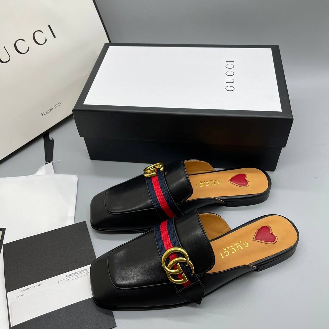 GUCCI sandals fullboxset งานหนังแท้ ภาพสินค้าจริง พร้อมส่งที่ไทย