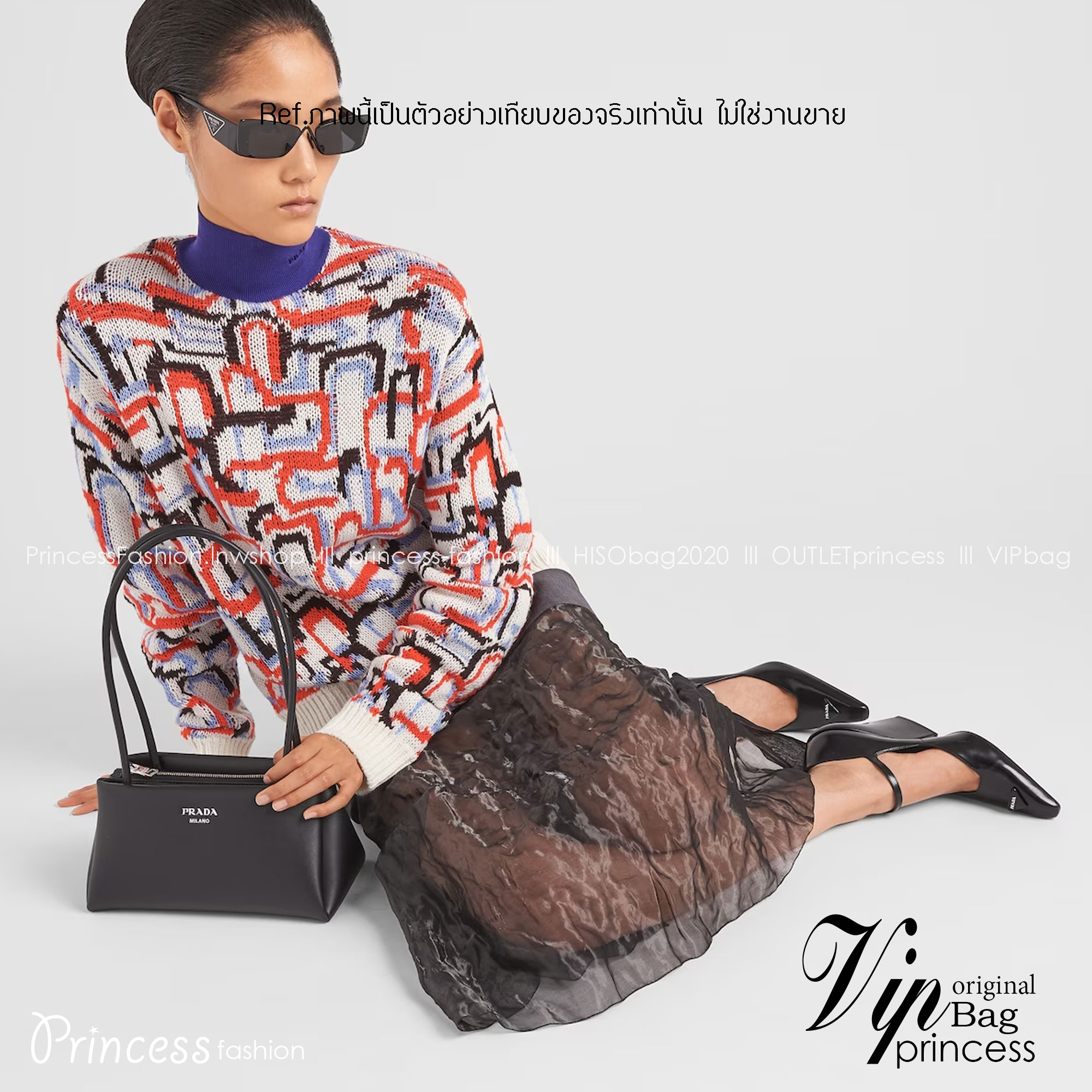 Prada Leather mini-bag / Prada small logo-embossed shoulder bag / PRADA LEATHER HANDBAG พร้อมส่งที่ไทย กระเป๋าถือหูจับในตัวรูปทรงคลาสสิค หนังเรียบสวยหรู ผิวสัมผัสดีงาม **สินค้าเกรดออริจินอล 1:1 สลับแท้