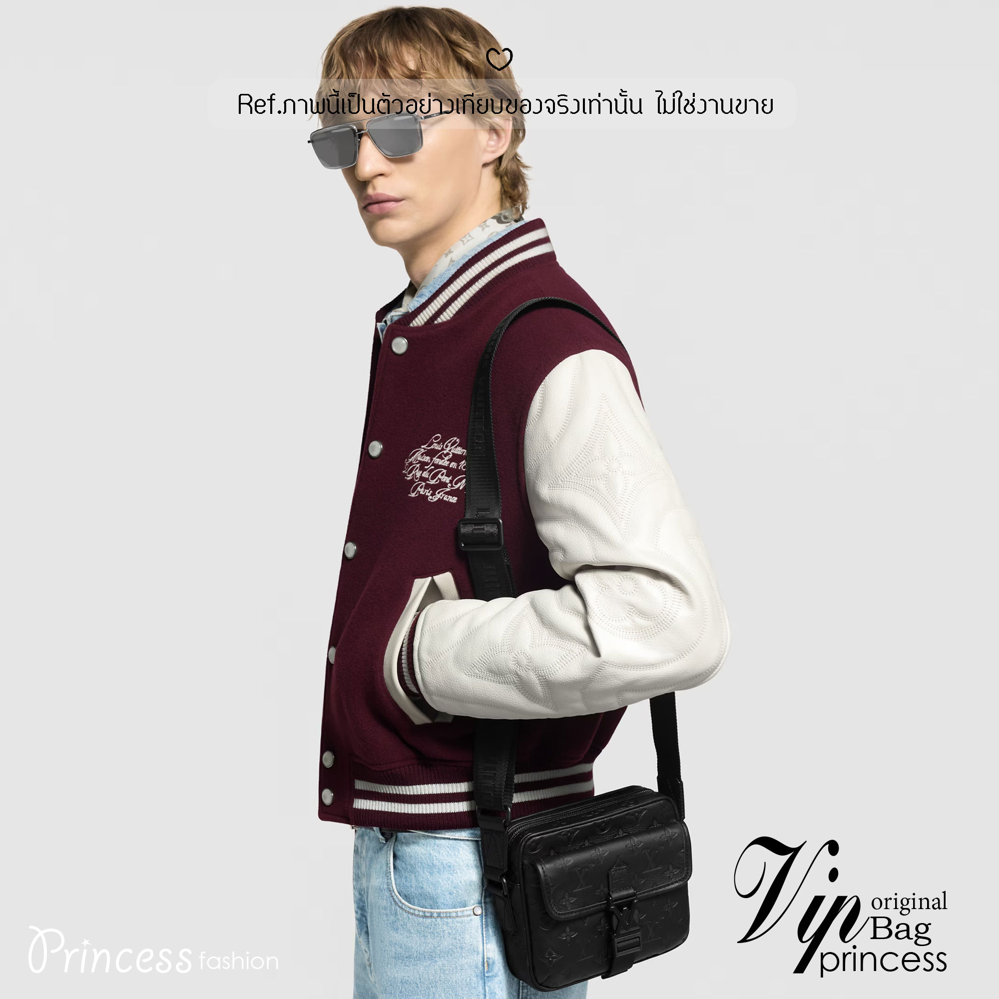 TOP ORI หนังแท้ | LV Getaway Messenger Bag กระเป๋าสะพายทรงแมสเซนเจอร์ ขนาดกะทัดรัดเพรียวบางตอบโจทย์การใช้งานเป็นได้ทั้งกระเป๋าเพาช์และกระเป๋าแมสเซนเจอร์ งานหนัง Monogram Shadow ผสานการประทับลาย Monogram อย่างกลมกลืน