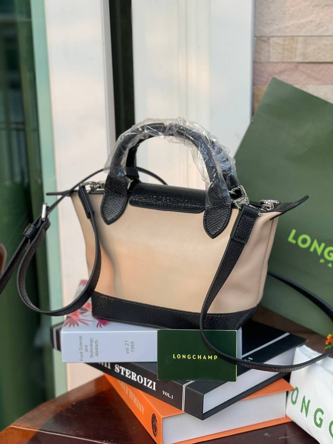 ของแท้ 100% Mini Size LONGCHAMP LE PLIAGE CUIR MAKE A WISH TOP HANDLE BAG XS