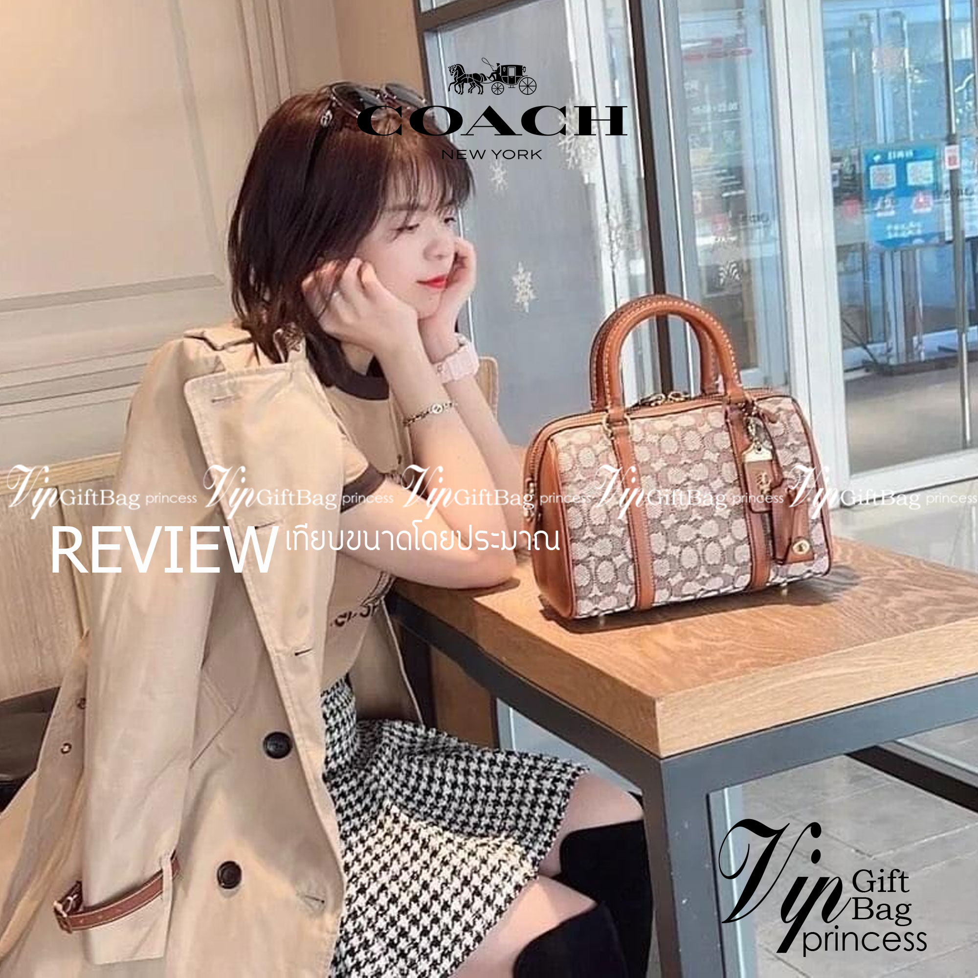 COACH C8529 RUBY SATCHEL 25 IN SIGNATURE TEXTILE JACQUARD ใหม่ก่อนใคร ไม่ต้องรอพรี! กับกระเป๋าทรงหมอนดีไซน์ใหม่ ใบใหญ่ แต่น้ำหนักเบา ด้วยวัสดุผ้า jacquard ถักทอลายซีเอกลักษณ์ ตัดสลับหนังแท้ เพิ่มดีเทลความหรู มาพร้อมหูจับในตัว และสายสะพายครอสสีเข้ากับตัวกร