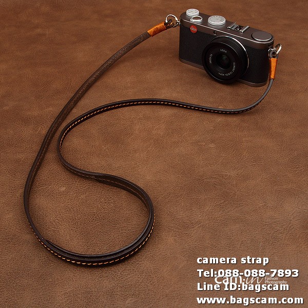 สายคล้องกล้อง หนังแท้ CAM2832
