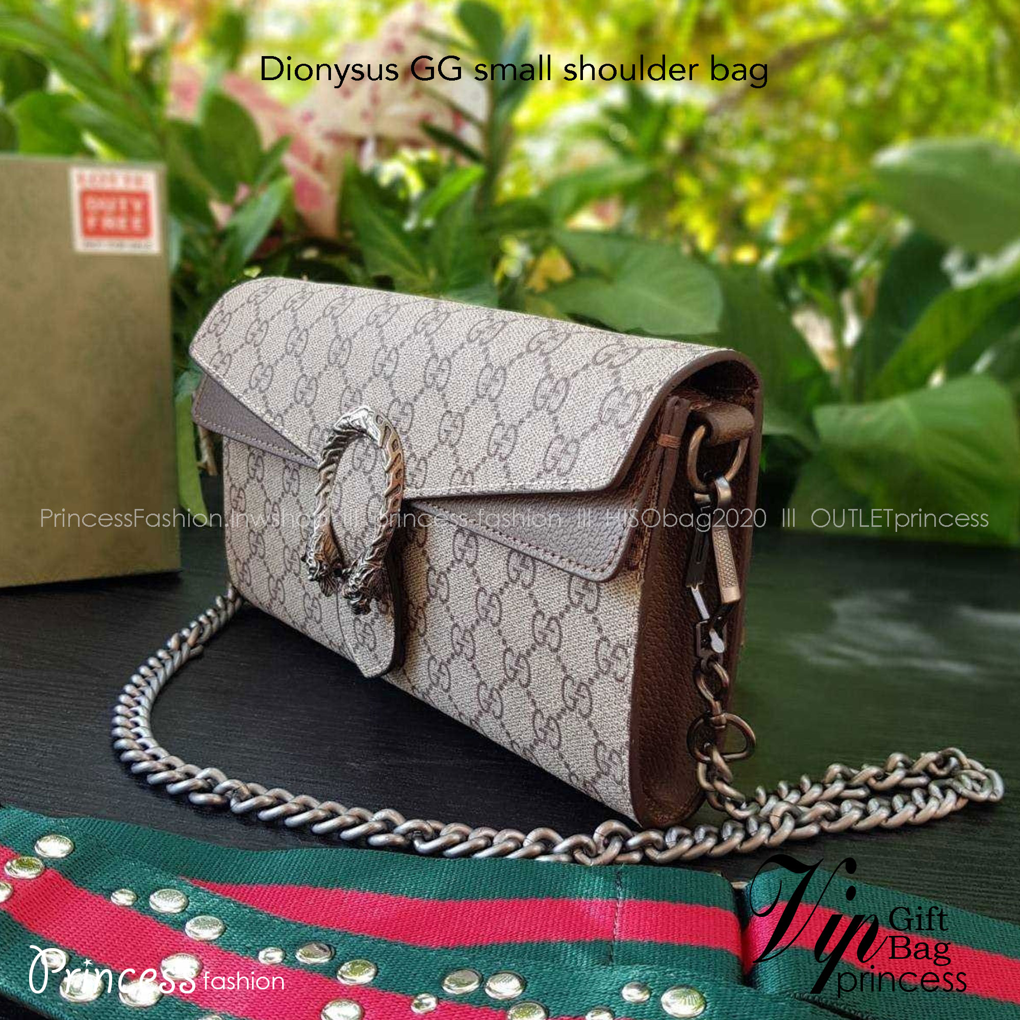 GUCCI Dionysus GG small shoulder bag กระเป๋าถือ กระเป๋าสะพายทรงสวย หรูหรา และดูแพง มาพร้อมสองสายสายพายให้เลือกปรับใช้งาน ถอดออกได้ทั้งสองสาย ถือเป็นครัชเก๋ๆได้ ดูดีมากๆ