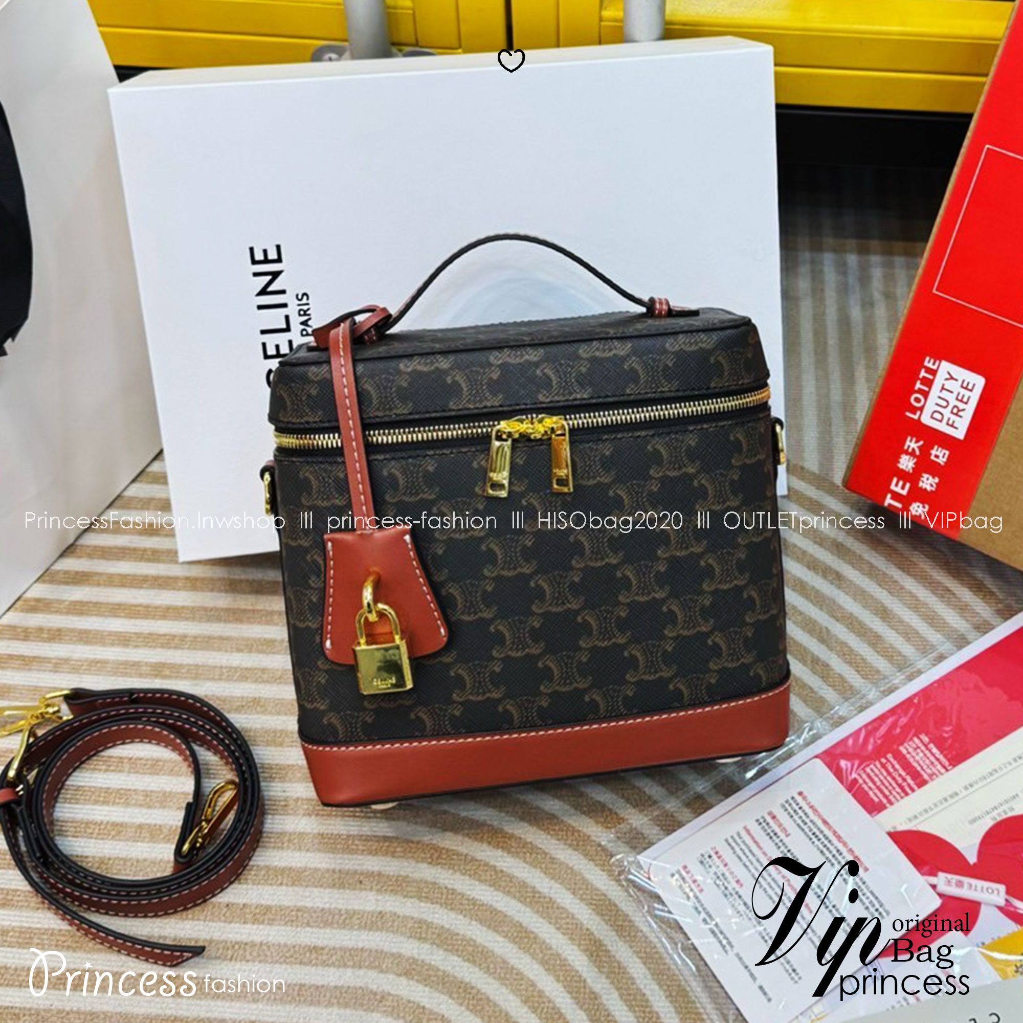 CELINE VANITY BAG พลาดไม่ได้เลยกับคอลสุดคิ้ว กับกระเป๋าถือ/สะพายได้ทรงกล่อง ใช้สะพายได้ทุกวันอย่างคล่องตัวดีไซน์ใหม่สวยลาสสิค