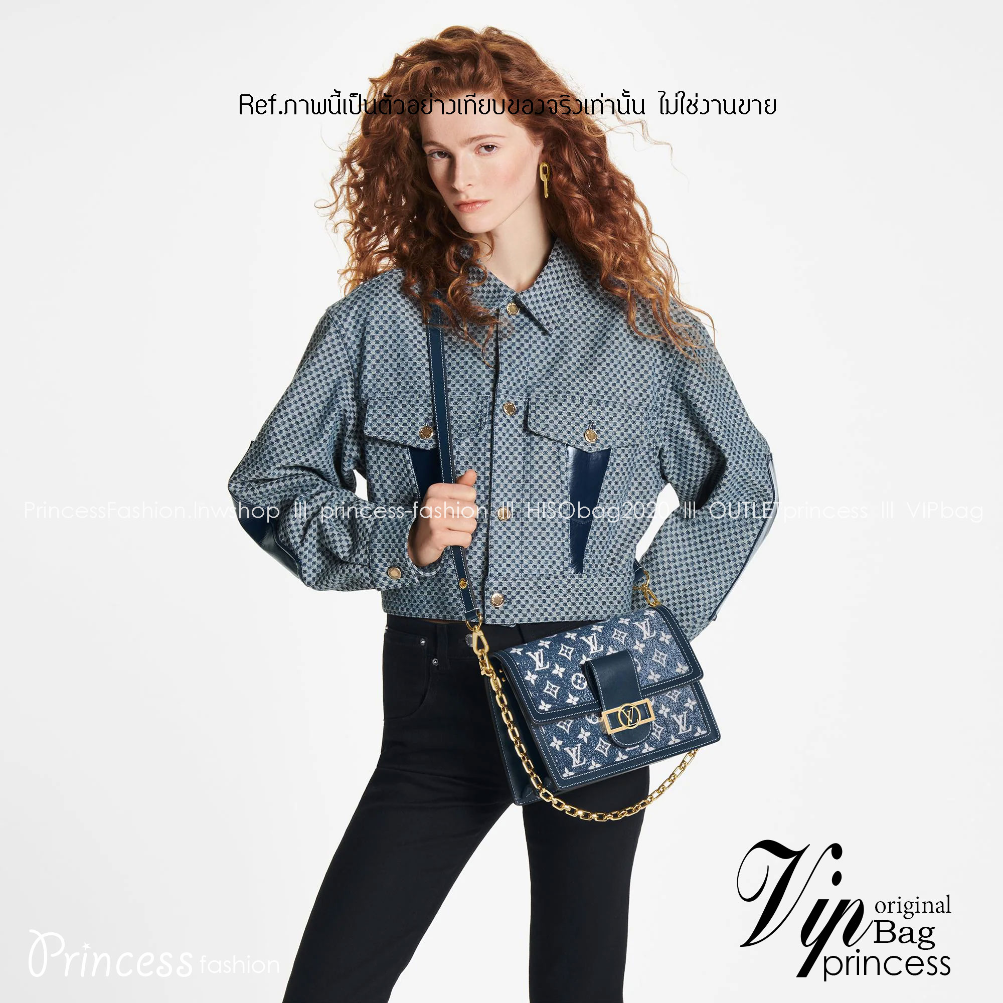 LV Dauphine Monogram Jacquard Denim 25cm งานเดนิม สวยเท่ห์มากๆ ไม่มองไม่เหลียวไม่ได้แล้ว!! สร้างดีเทลผู้ดี กระเป๋าสะพาย ดีไซน์เลิศ สวยปังในราคาโดนใจ แบบนี้ใครไหวไปก่อน ไม่ไหวก็ต้องสั่งได้เลยจ้า!!