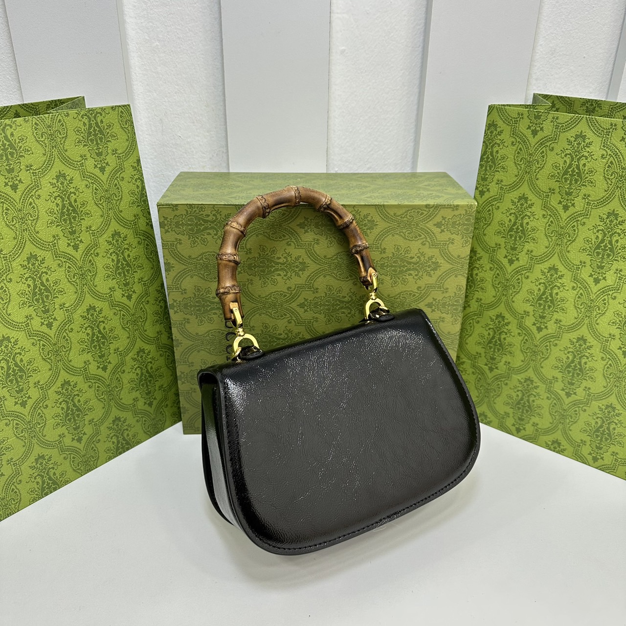 GUCCI BAMBOO 1947 TOP HANDLE BAG กระเป๋าถือ/สะพาย มือจับลายไม้ไผ่หรูหรา เกรดออริ สลับแท้ 1:1 ใช้งานต่างประเทศได้