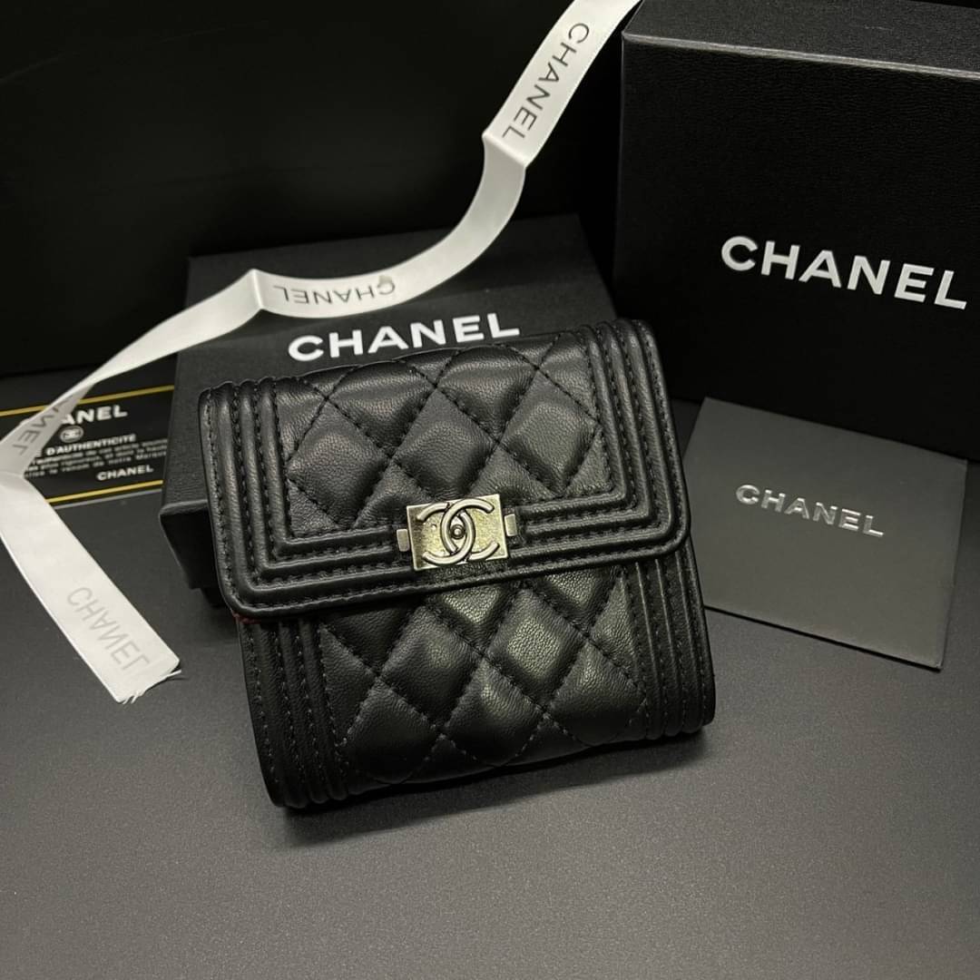 Chanel Wallet Trifold Caviar / Chanel Card Holder Zippy กระเป๋าสตางค์ชาแนลใบสั้น 3 พับ กระเป๋าใส่ธนบัตร บัตร ใส่เหรียญ ภายในตามรูป เกรดออริจินอล ภาพถ่ายจากงานขายจริง ใช้งานต่างประเทศได้