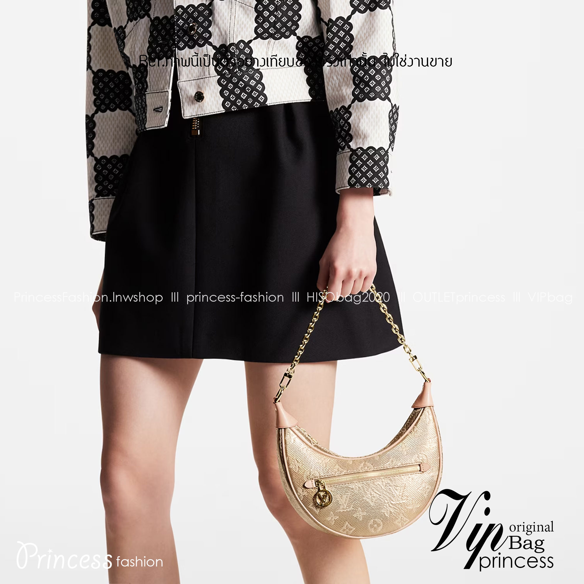 Lv gold loop monogram / LV Loop PM GOLD Bag เกรดท็อปออริจินอล มีความละเอียดของเนื้องานมากที่สุด ปราณีตตรงปกทุกใบ ใช้สลับของแท้ได้ ใช้งานต่างประเทศได้ เข้าออกผ่านทุก ตม.