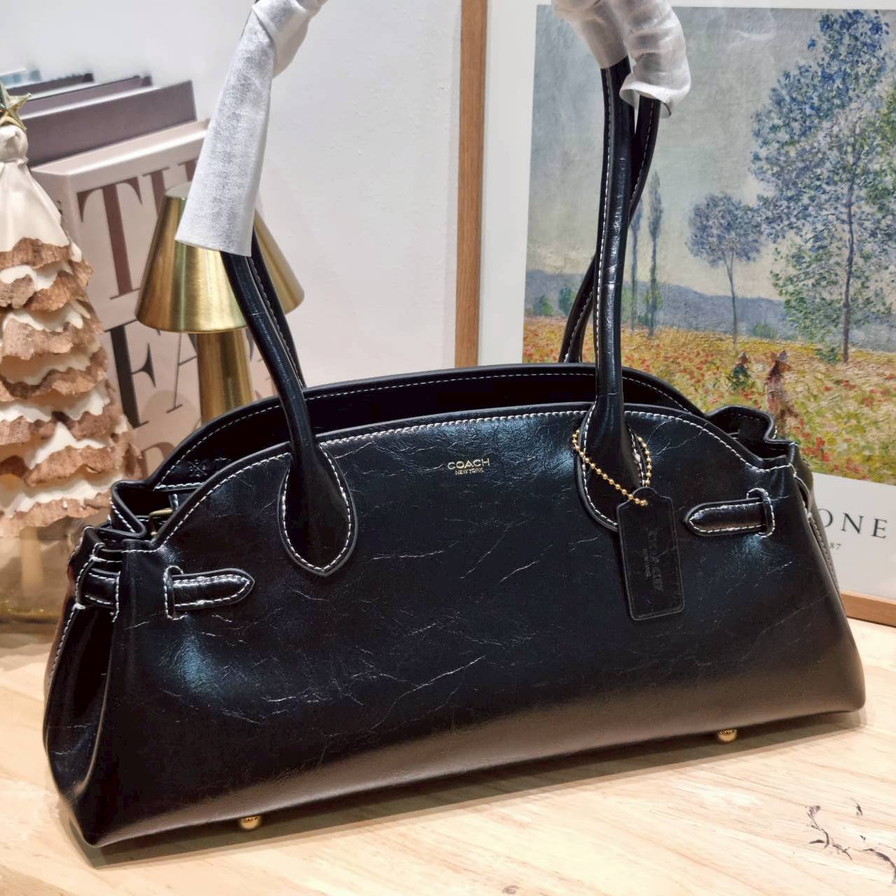 ORI หนังแท้ | Coach Empire carryall bag กระเป๋าสะพายทรงโฮโบ รุ่นใหม่ล่าสุดมาแรงมากๆ จึ้งสุดๆ ดีไซน์เฉี่ยว เก๋ สะพายไปคาเฟ่ ไปเที่ยวถ่ายรูปสวยๆ คือเหมาะสุดๆ