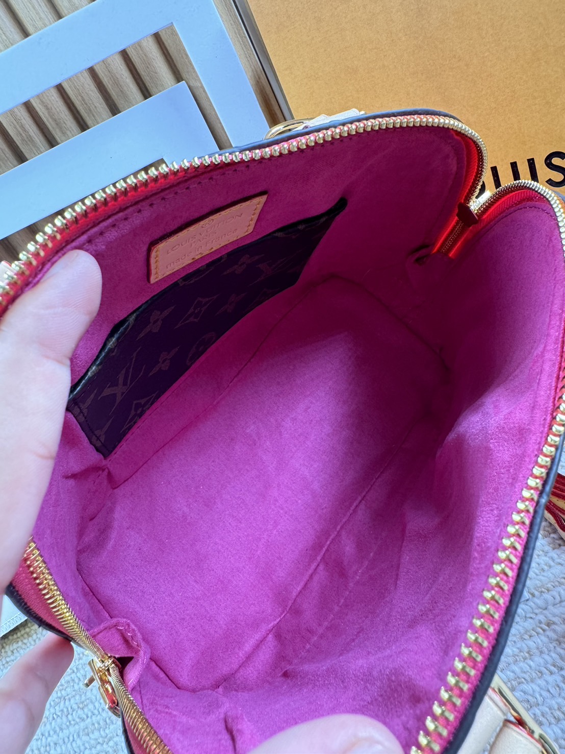 LV Alma BB Monogram Vernis Leather New Remix Colorful Chic and Yellow | Sky | Neon Pink กระเป๋าสะพายสีพาสเทล เกรดออริ สลับแท้ 1:1