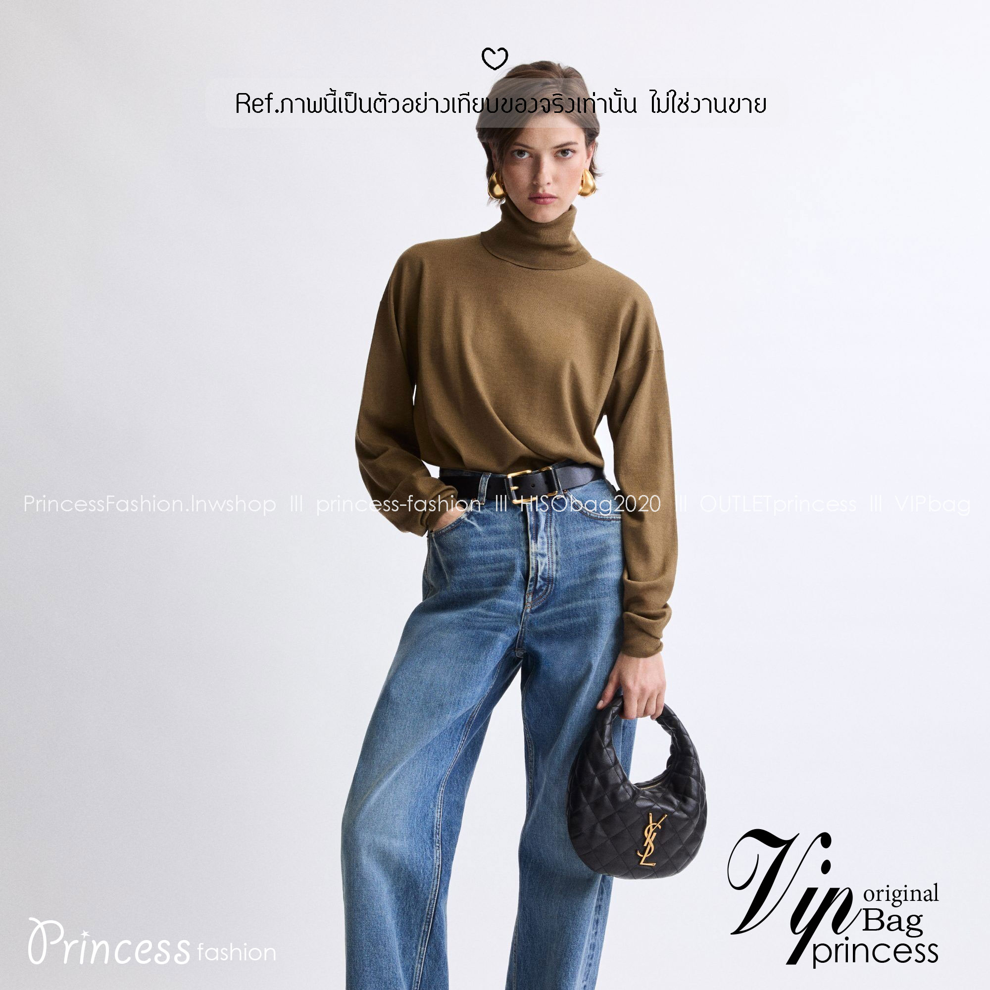 ORI หนังแท้ | YSL ICARINO in quilted nappa 25cm กระเป๋าถือ Icare รุ่นยอดนิยม ปรับไซส์ใช้งานง่าย ดีไซน์ทันสมัย น้ำหนักเบา เรียบหรู โดดเด่นด้วยโลโก้แบรนด์สีทอง