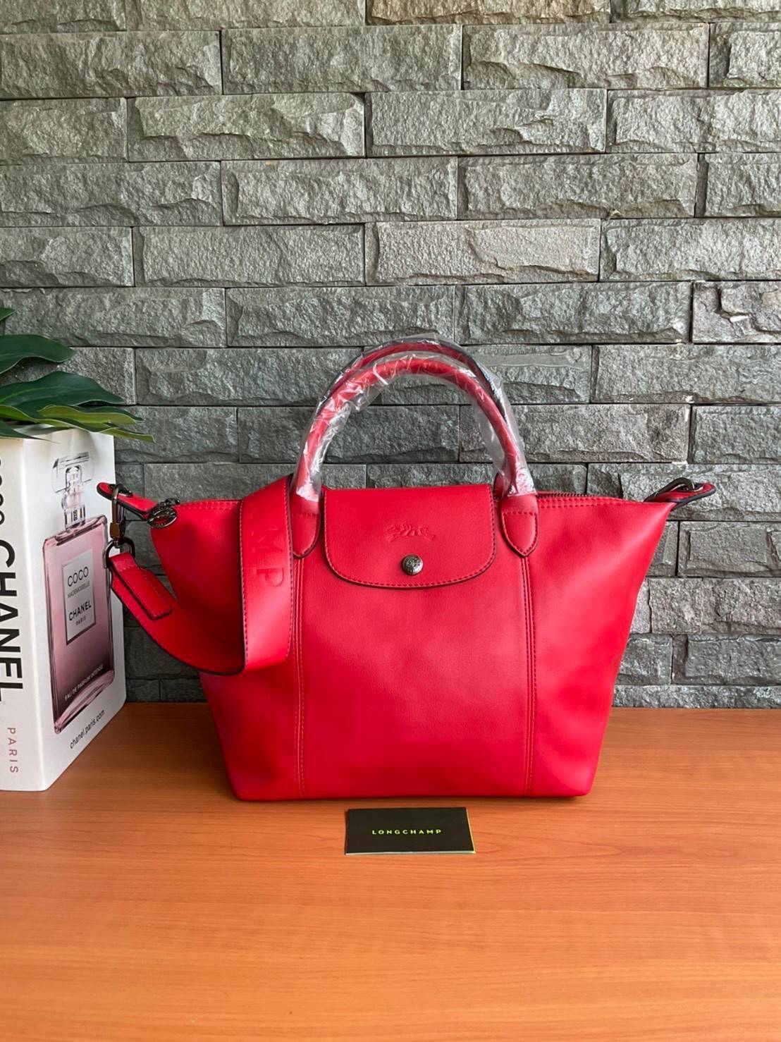 ของแท้ LONGCHAMP LE PLIAGE CUIR TOP HANDLE BAG S รุ่น 1512 กระเป๋าถือขนาดกำลังดี วัสดุหนังแกะ Metis