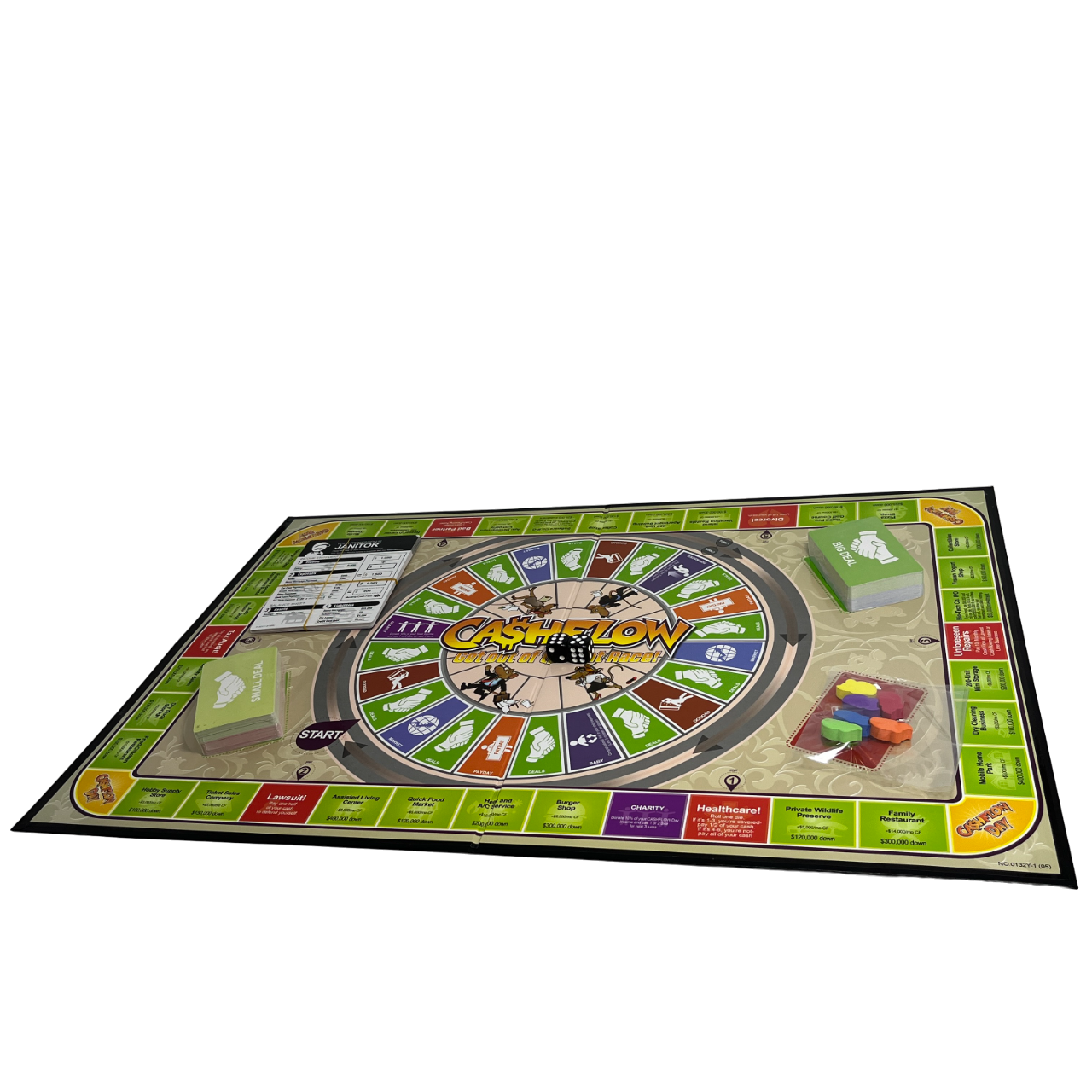 บอร์ดเกมเกมกระแสเงินสด Cashflow ภาษาอังกฤษ ชุดประหยัดเกรด A