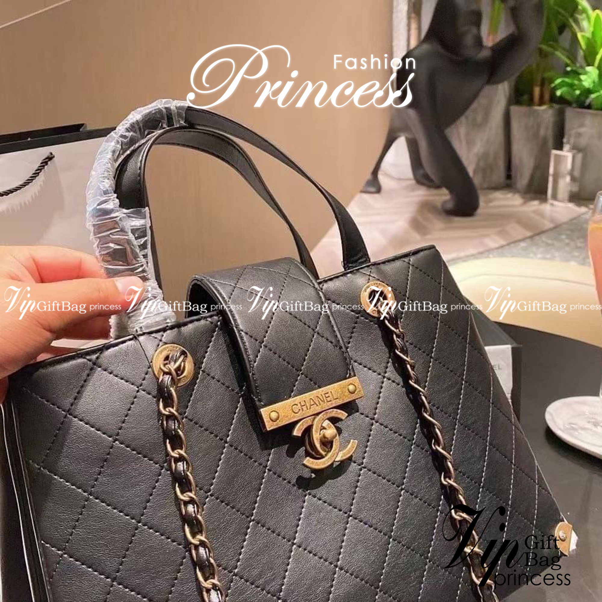 Chanel vip bag / Chanel tote bag 14" ภาพถ่ายจากงานขายจริง พร้อมส่ง