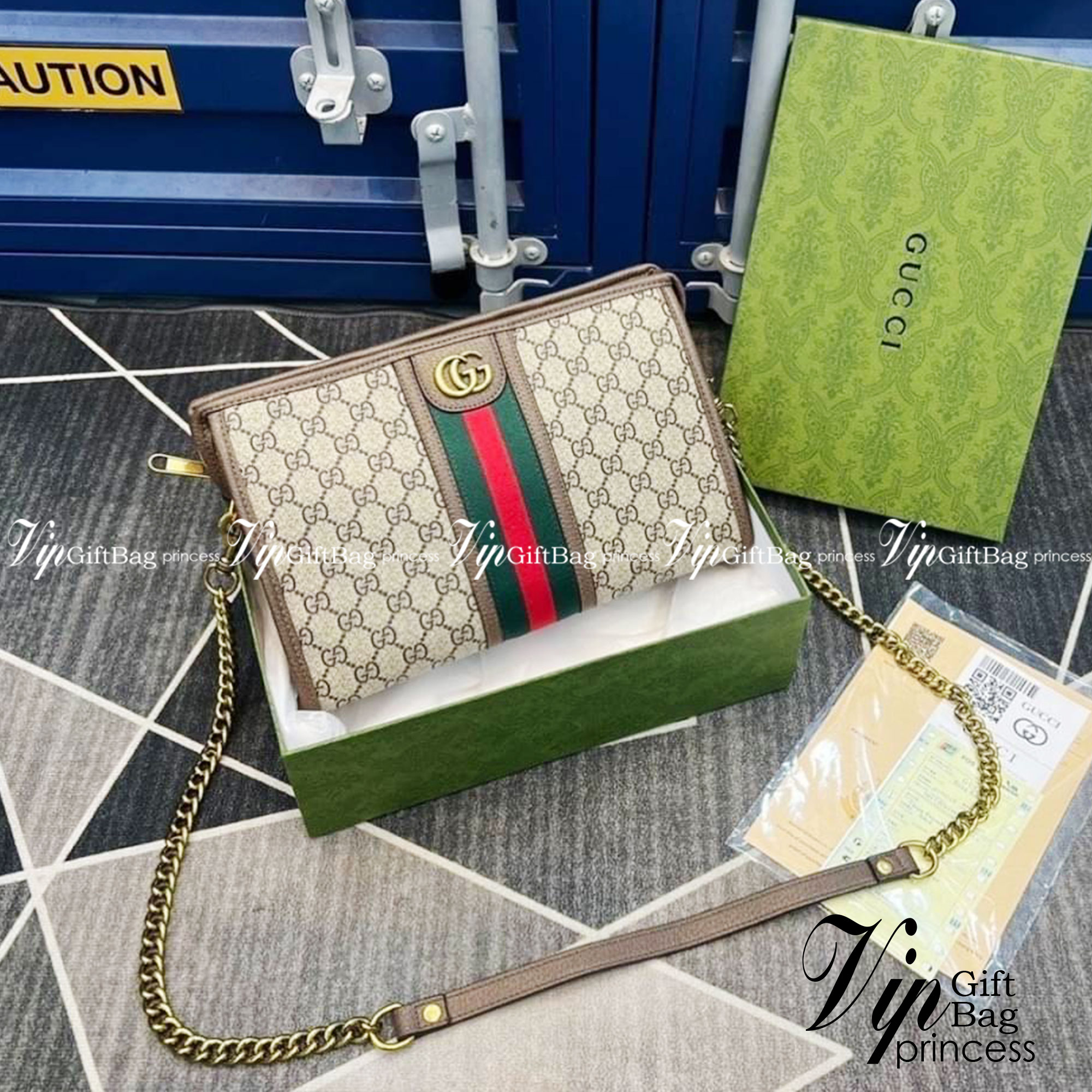 Gucci Ophidia GG small shoulder bag พร้อมส่งที่ไทย ภาพถ่ายจากงานขายจริง ใช้งานต่างประเทศได้