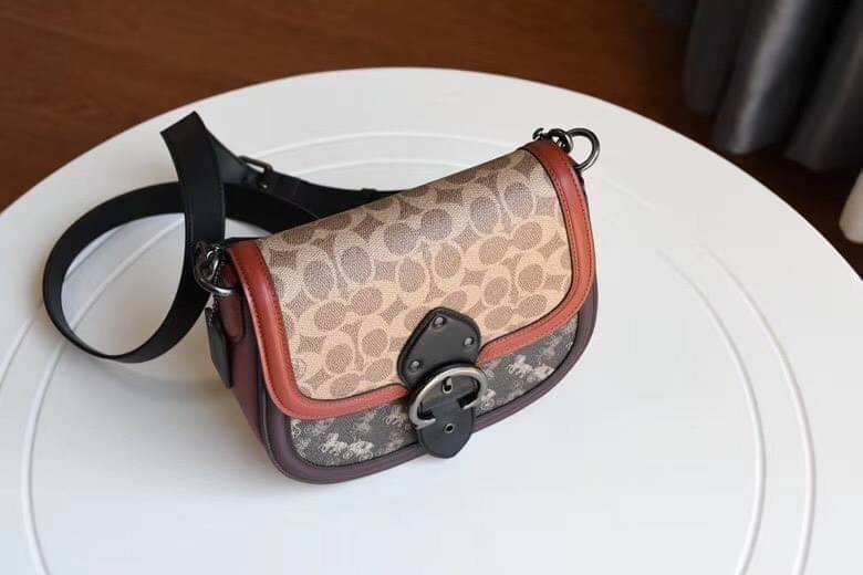 COACH 0745 Printed coated canvas and glovetanned leather