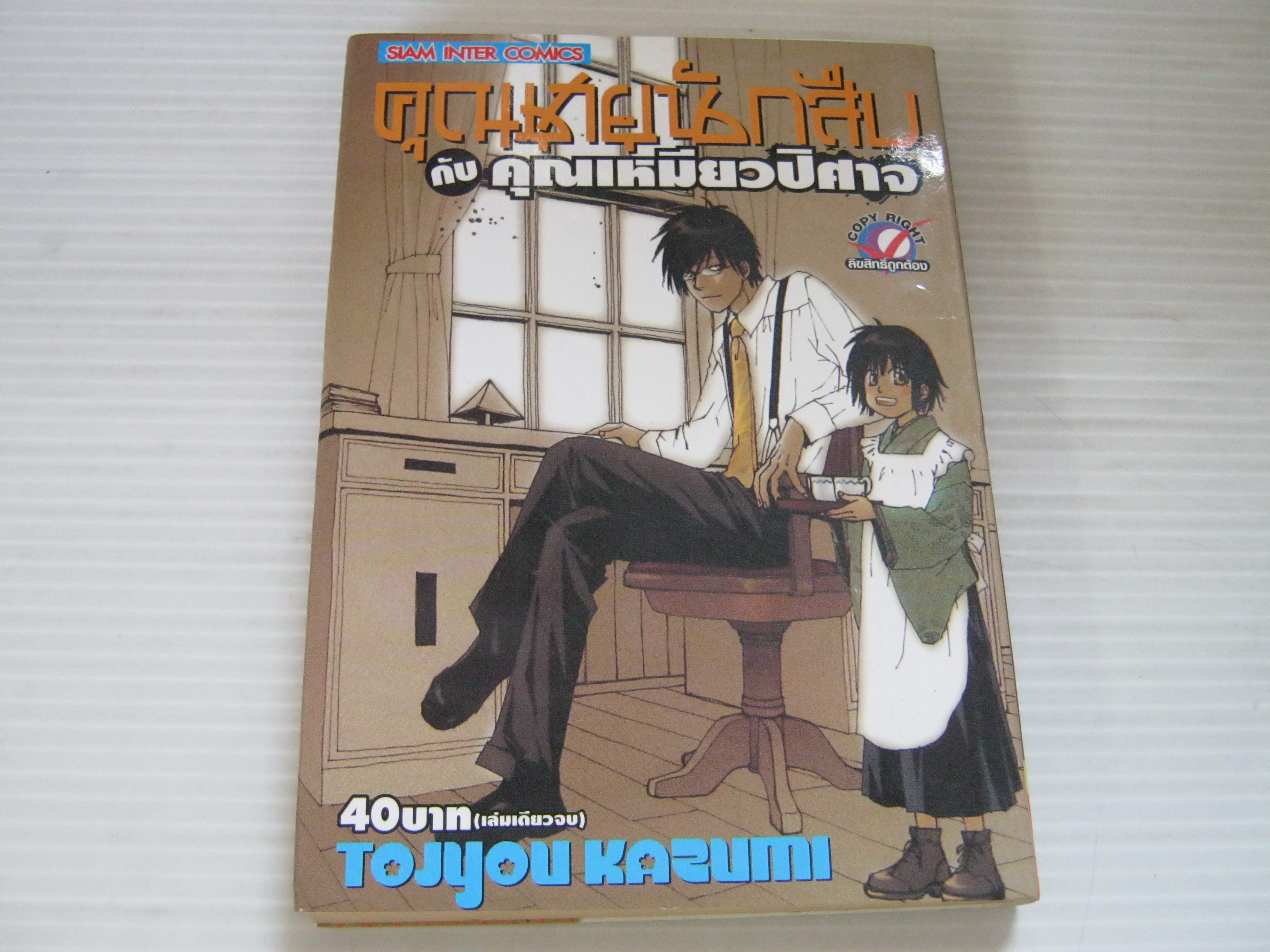 คุณชายนักสืบกับคุณเหมียวปีศาจ เล่มเดียวจบ Toiyou Kazumi เขียน***สินค้าหมด***