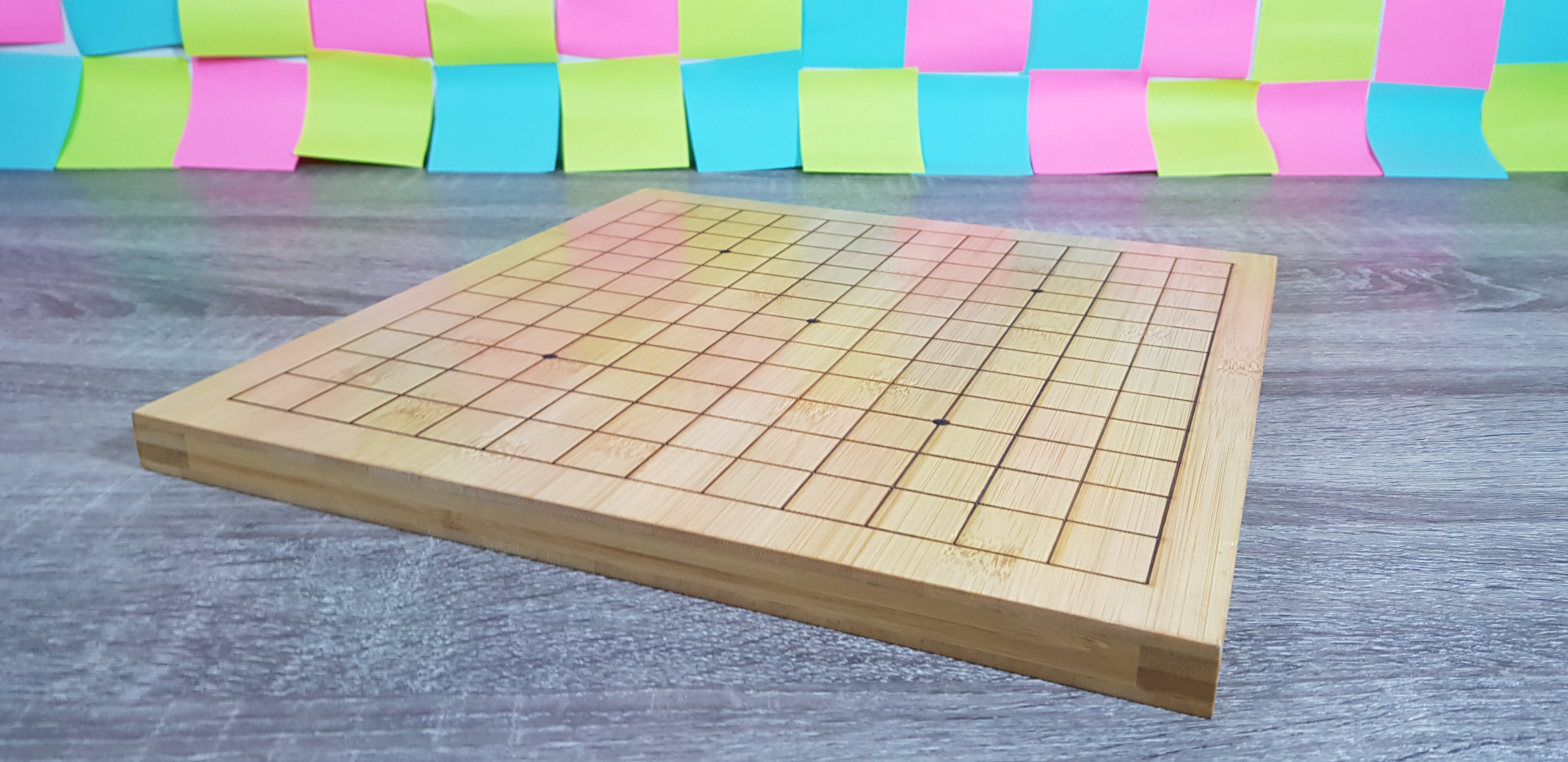 กระดานหมากล้อมไม้Torreyaหนา2 ซม.13เส้นและ9เส้น ขนาด32x31cm.