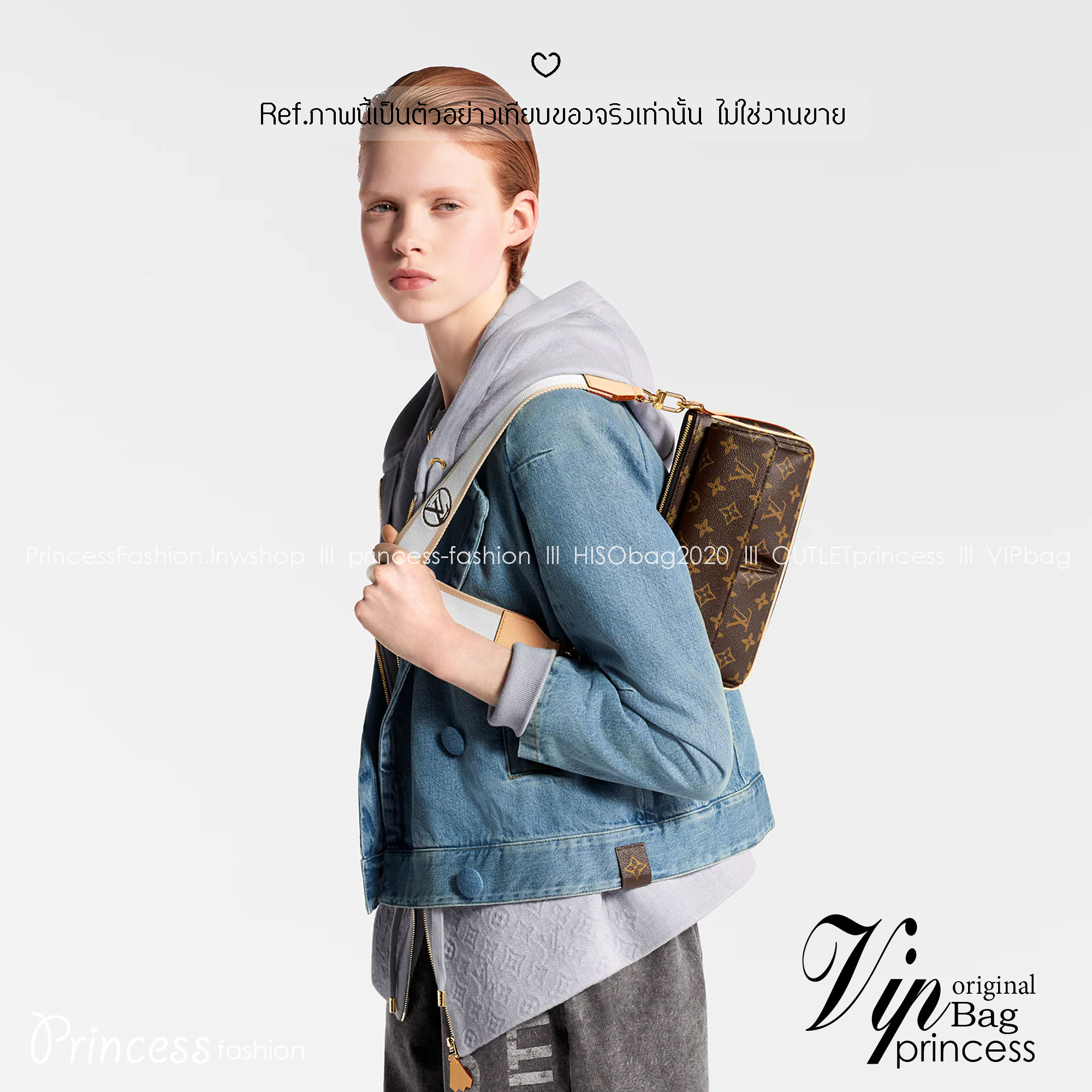 ORI | LV Vivacite bag กระเป๋าสะพายมัลติ สายหนังครอสบอดี้ สะดวกใช้มากๆตรงด้านหน้า ดีไซน์แบ่งเป็นกระเป๋าเล็กไว้ให้เก็บของจุกจิก สวยหรูดูแพง