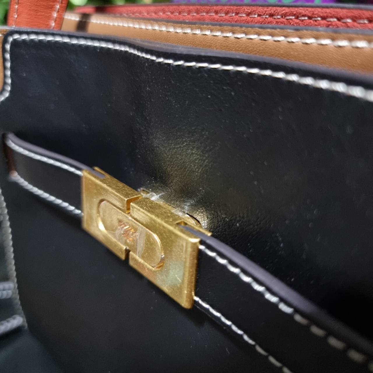 ของแท้ 💯% TORY BURCH LEE RADZIWILL PETITE DOUBLE BAG (BLACK)