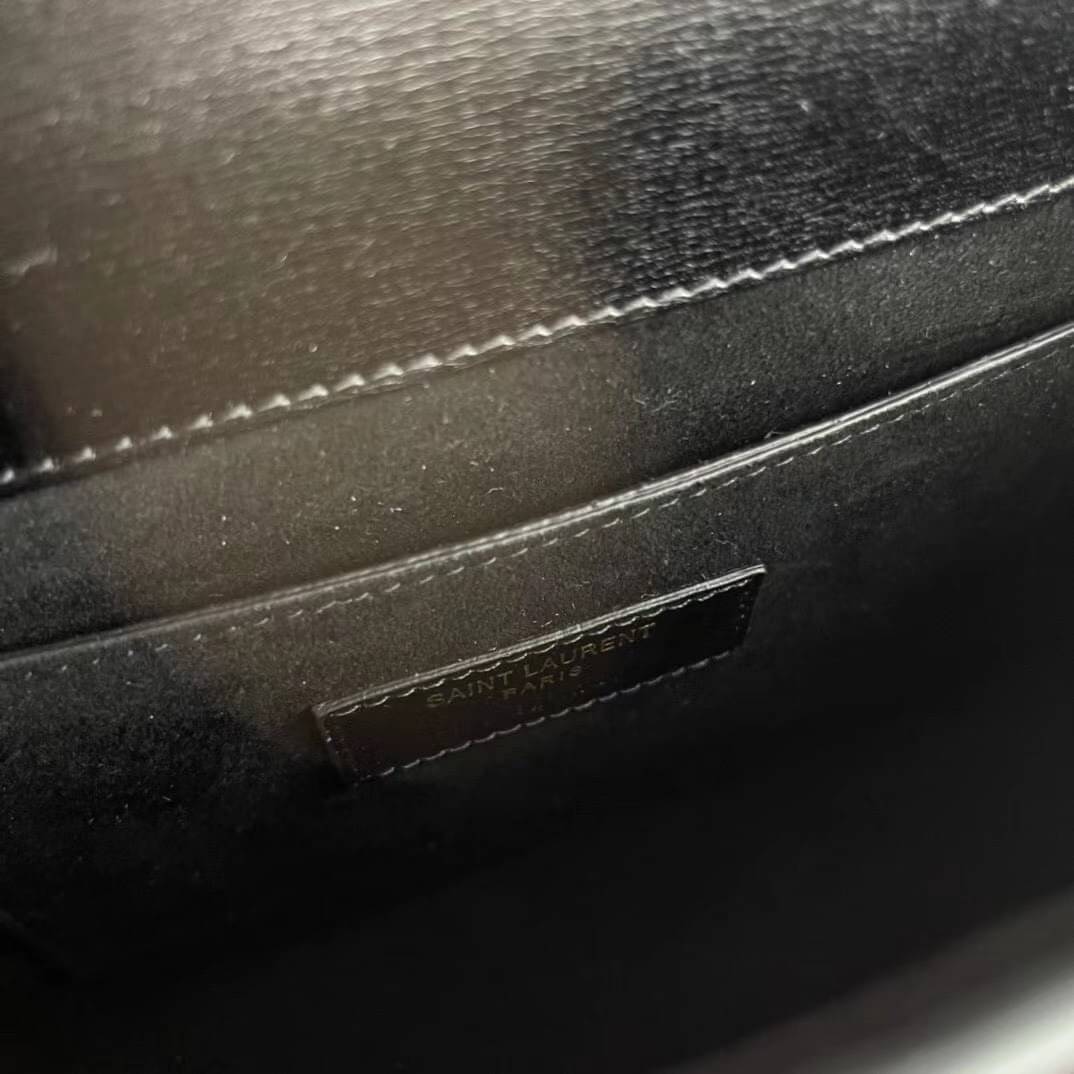 หนังแท้ YSL SAINT LAURENT SUNSET MEDIUM IN SMOOTH LEATHER SHOULDER BAG - BLACK