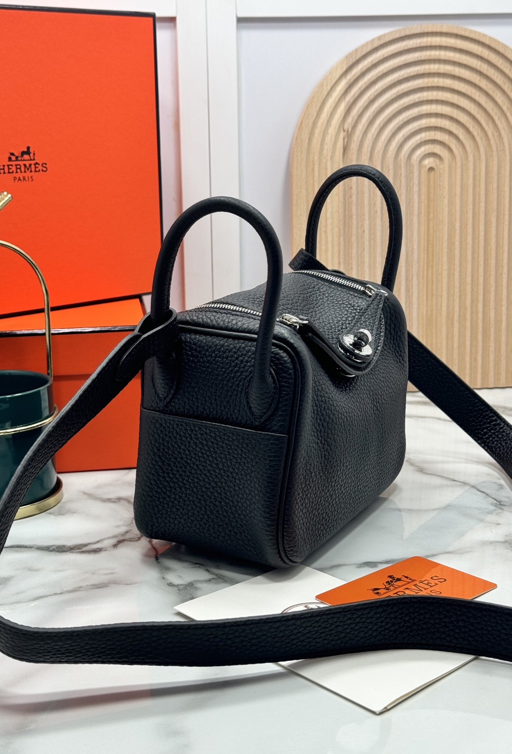 ORI หนังแท้ | HERMES lindy 19cm กระเป๋าสะพาย นิยามความหรูหราระดับมาสเตอร์พีช 🤍 สินค้าเกรดออริจินอล หนังแท้